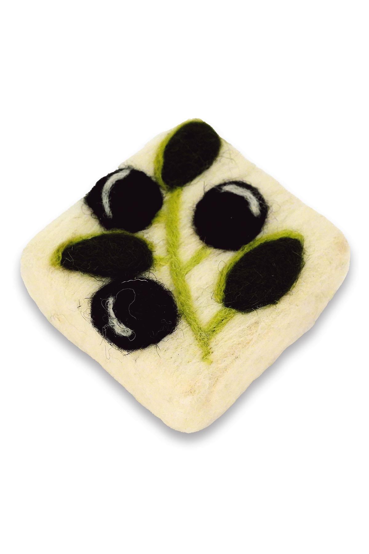Zeytin Temalı Keçe Sabun