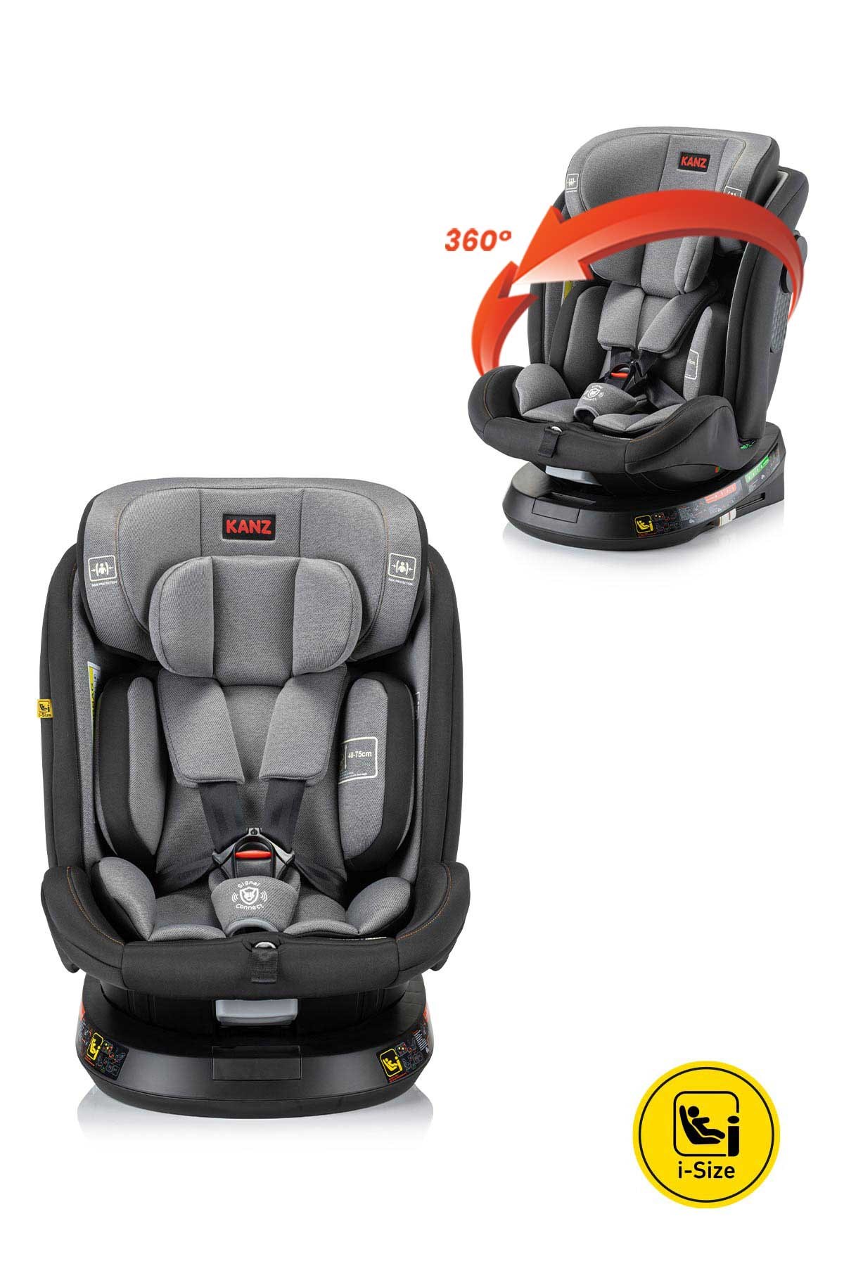 Kanz Comfort Max oto Koltuğu Gri