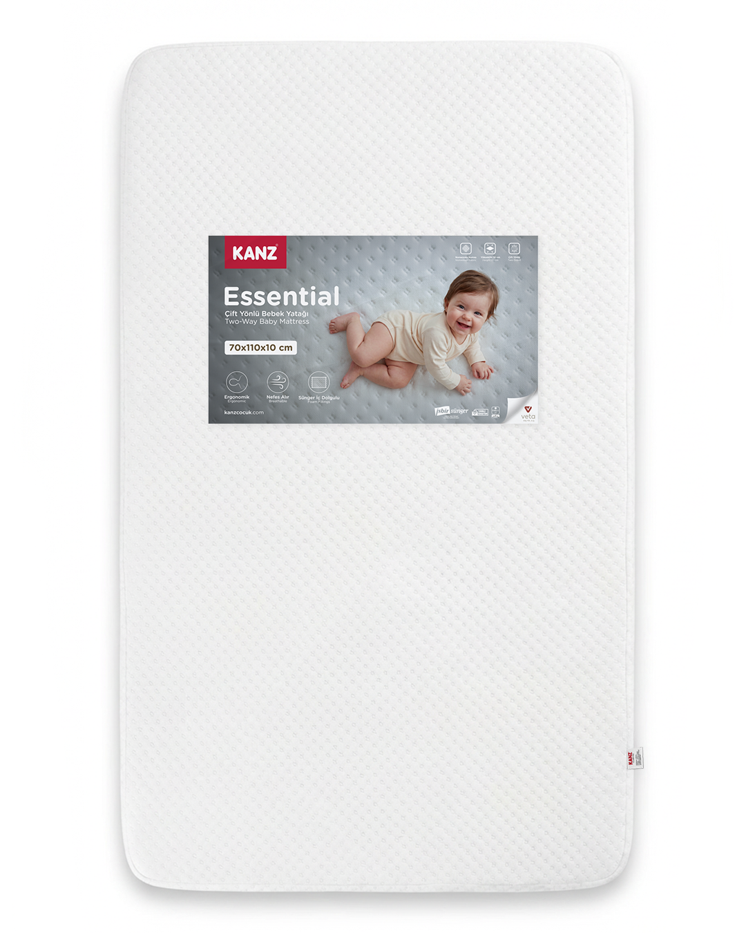 KANZ ESSENTIAL 70X110 OYUN PARKI YATAGI 10  CM