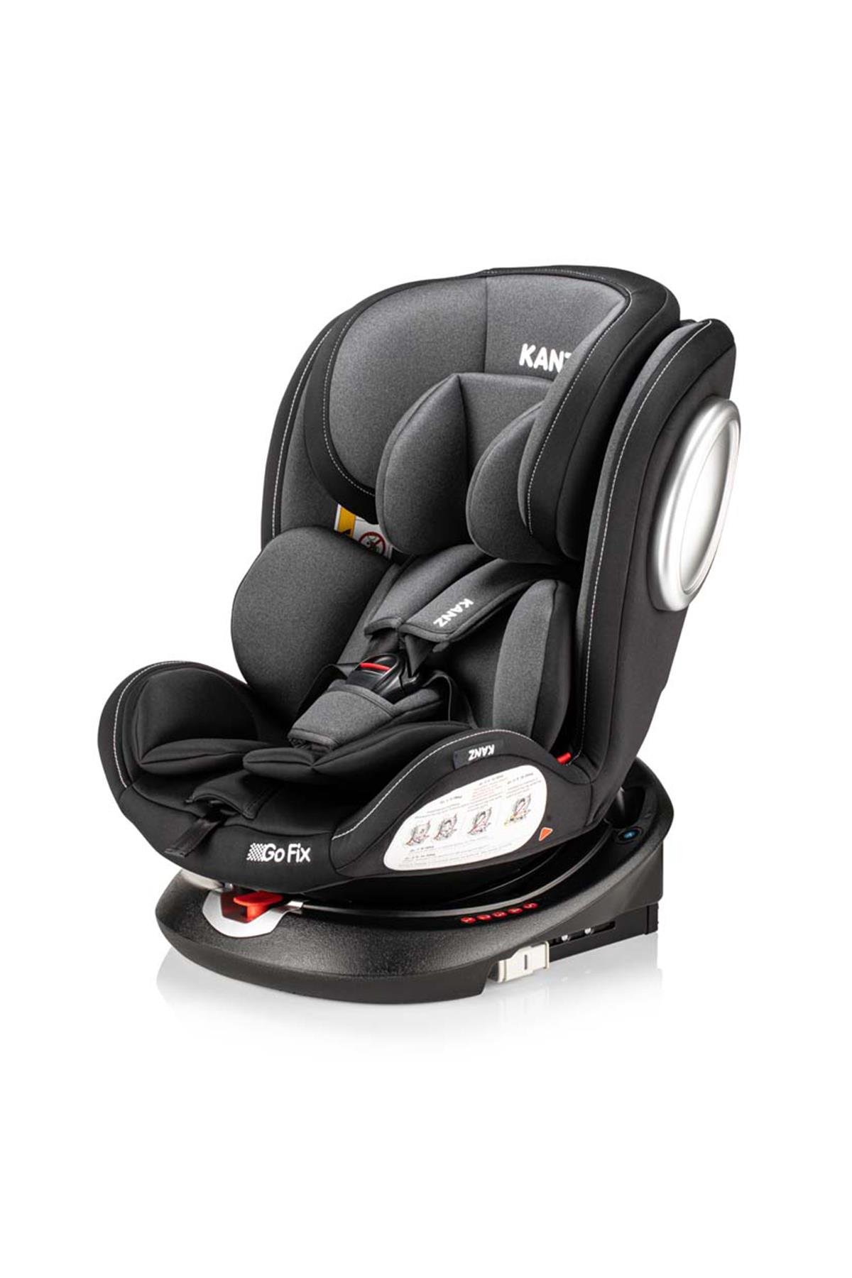 Kanz Gofix 360 ° Dönebilir Yatabilir 0-36 Kg Oto Koltuğu Fume