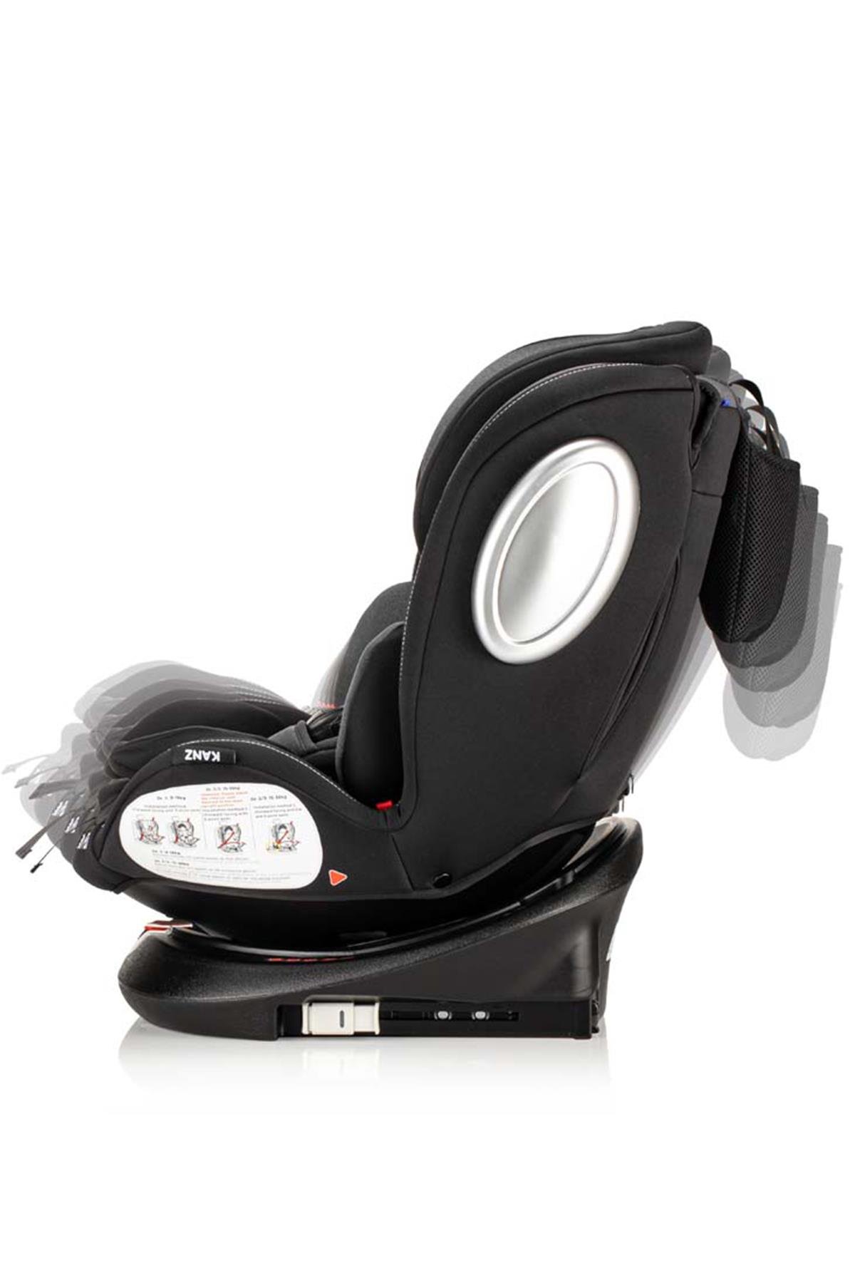 Kanz Gofix 360 ° Dönebilir Yatabilir 0-36 Kg Oto Koltuğu Fume