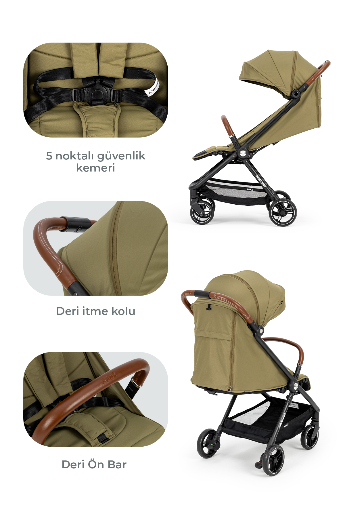 KZ INSTREET TRV KANZ BEBEK ARABASI YESIL