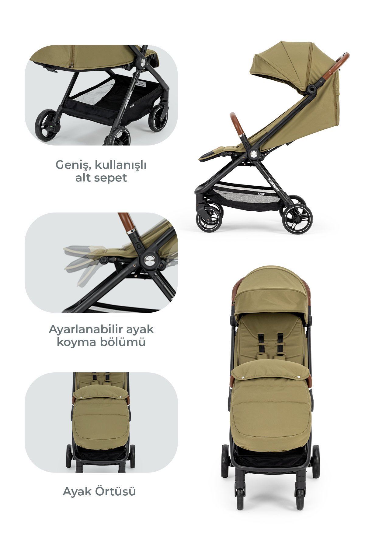 KZ INSTREET TRV KANZ BEBEK ARABASI YESIL