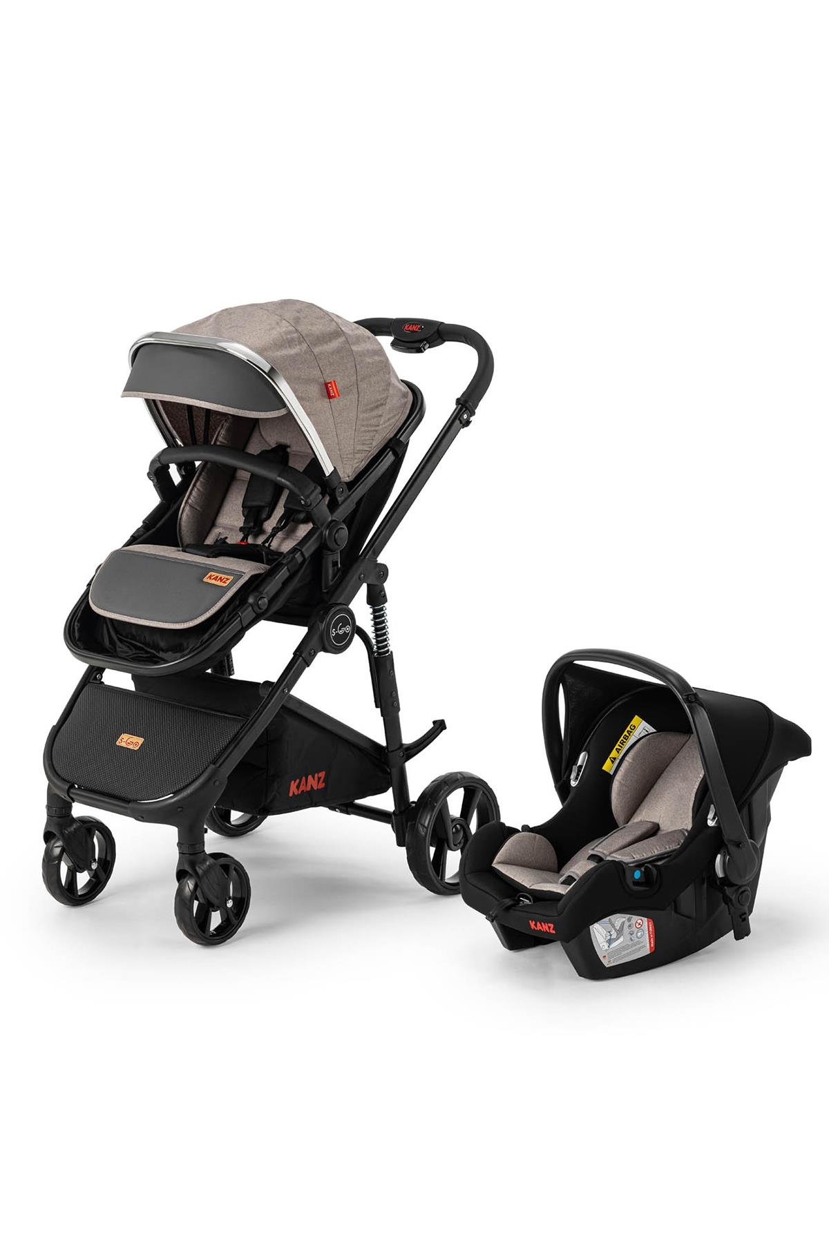 Kanz s-Go Bebek Arabası Gri