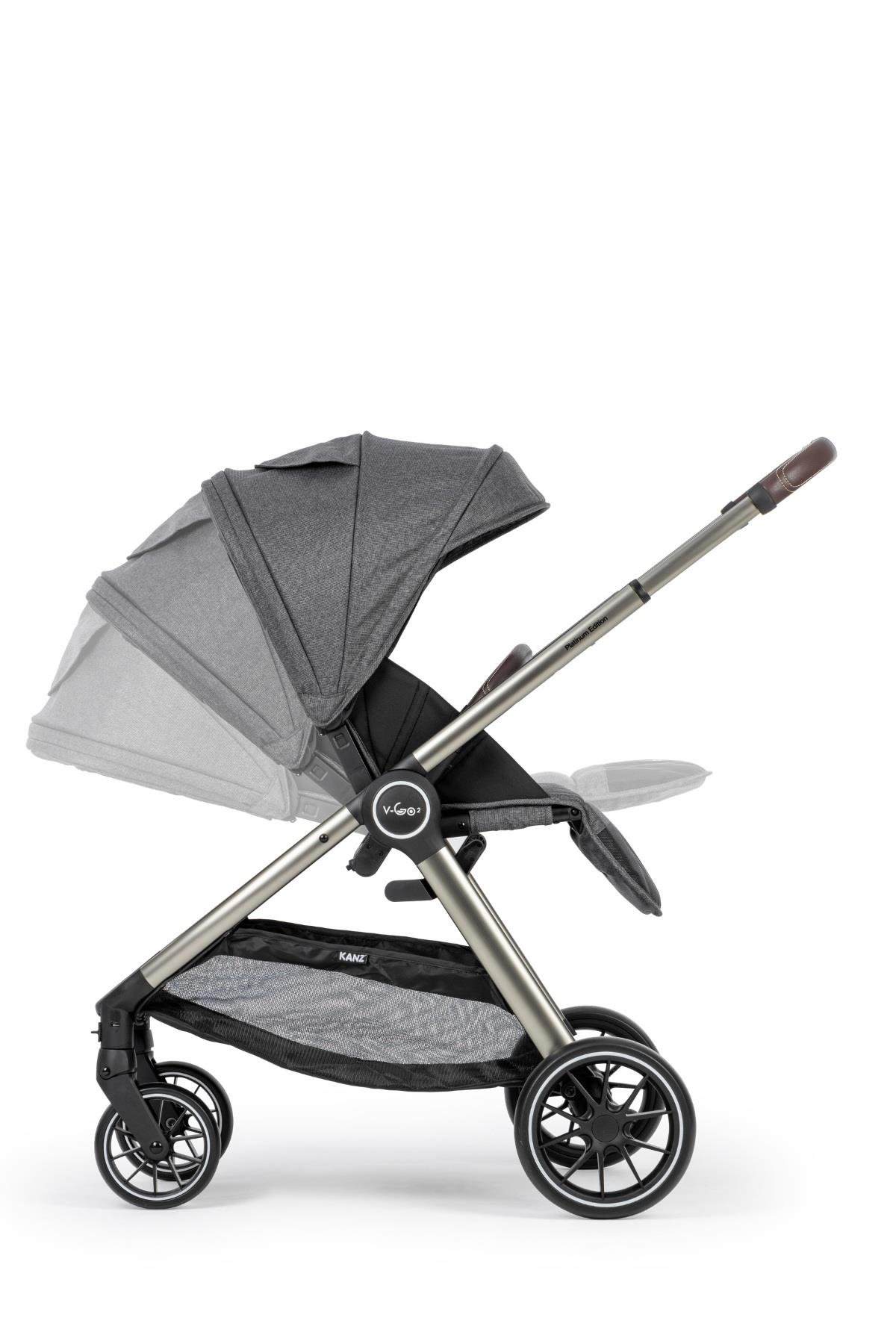 Kanz v-Go2 Ultimate Design Travel Sistem Bebek Arabası Gri