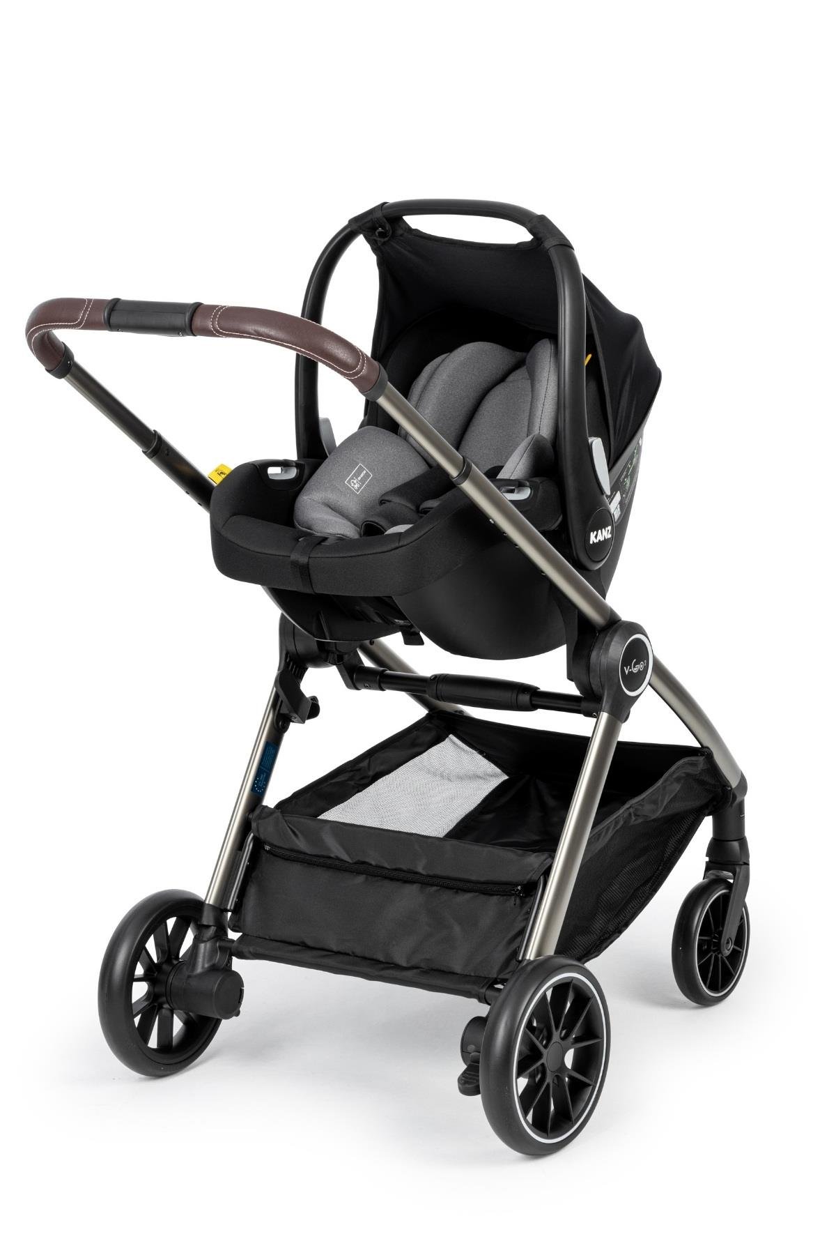 Kanz v-Go2 Ultimate Design Travel Sistem Bebek Arabası Gri