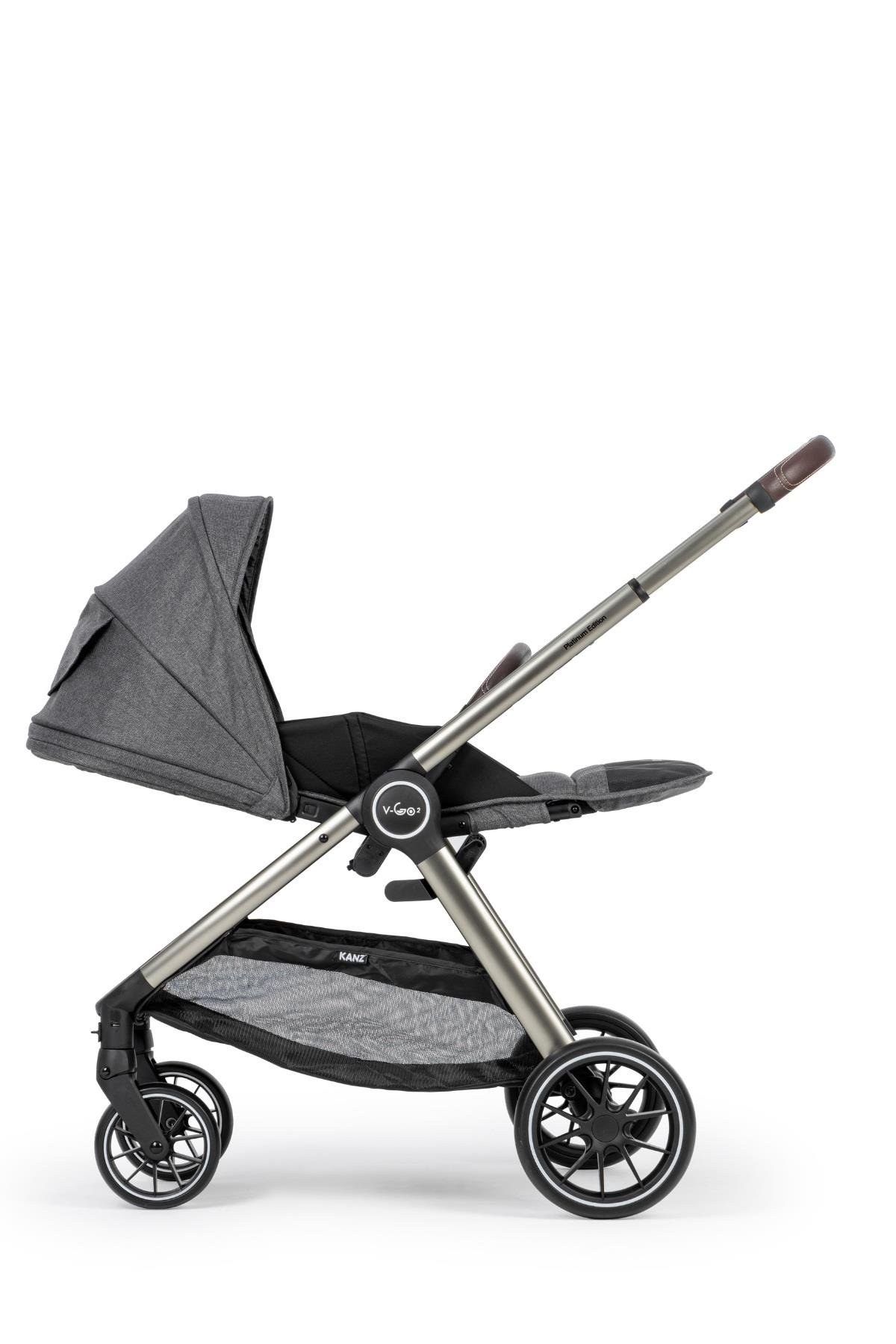 Kanz v-Go2 Ultimate Design Travel Sistem Bebek Arabası Gri