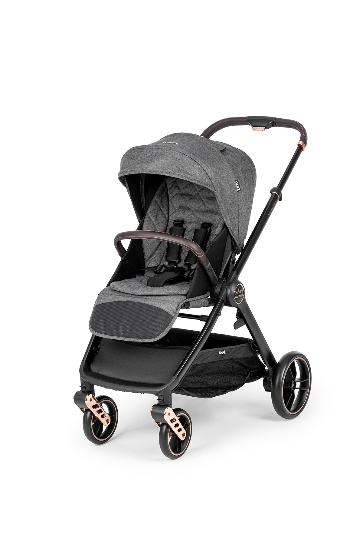 Kanz x-Go Ultimate Travel Sistem Bebek Arabası Rose Gold Gri