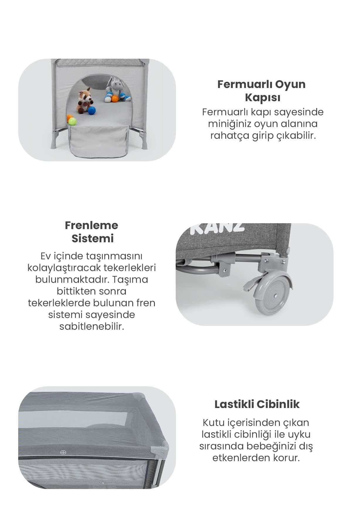 KZ SIESTA+PLUS KANZ ANNE YANI PARK YATAK FUME