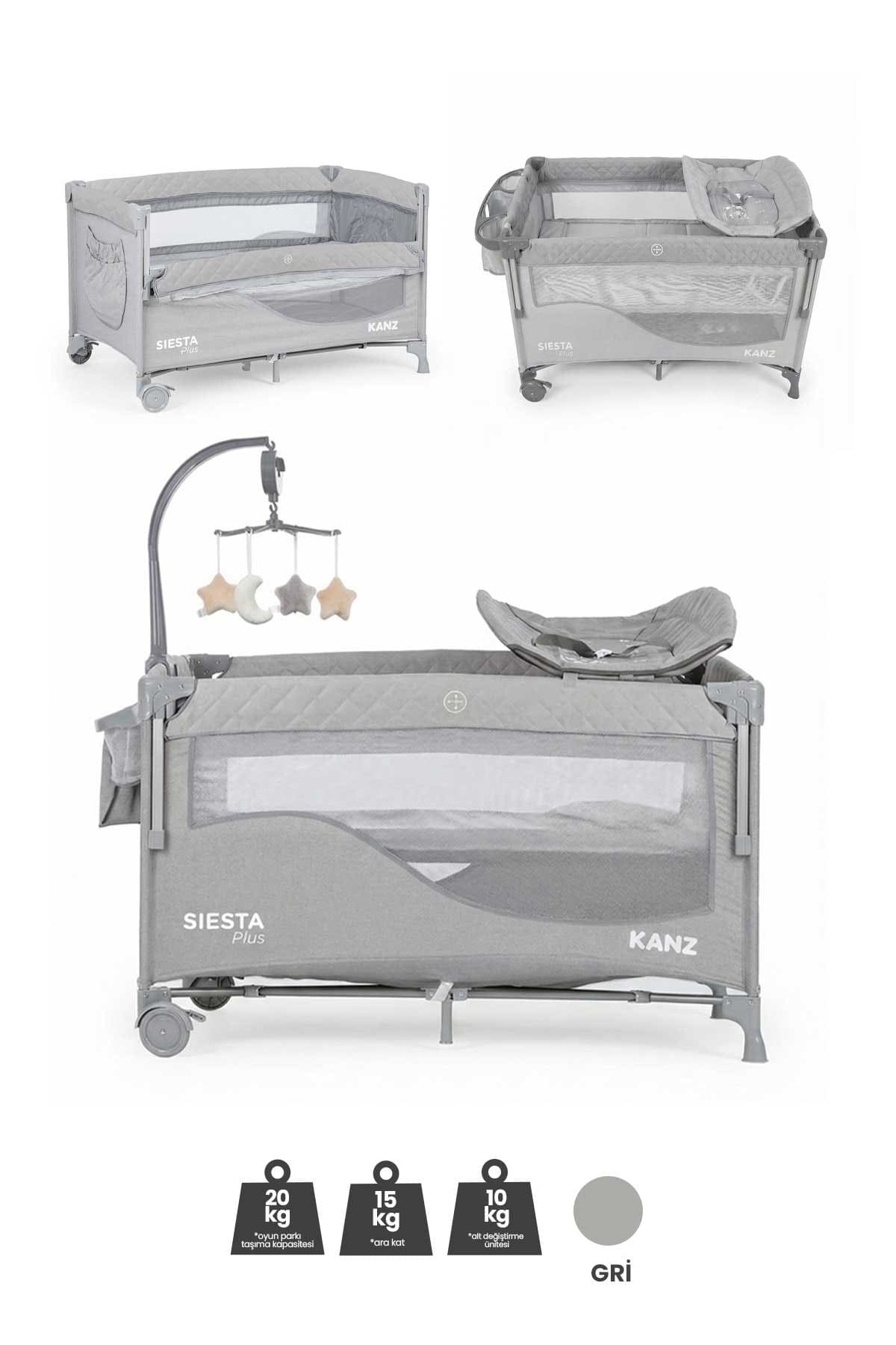 KZ SIESTA+PLUS KANZ ANNE YANI PARK YATAK GRI