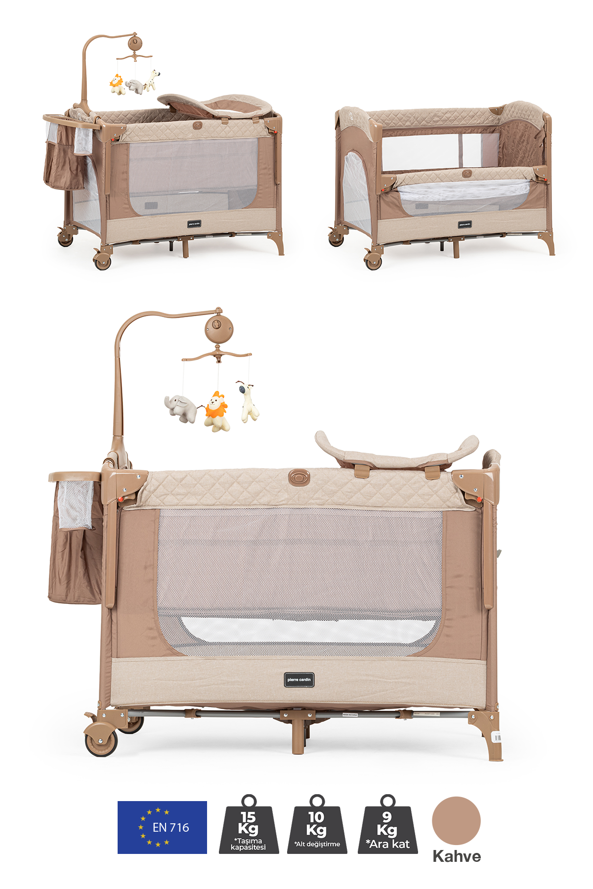 PC LUNA PIERRE CARDIN PARK YATAK BROWN