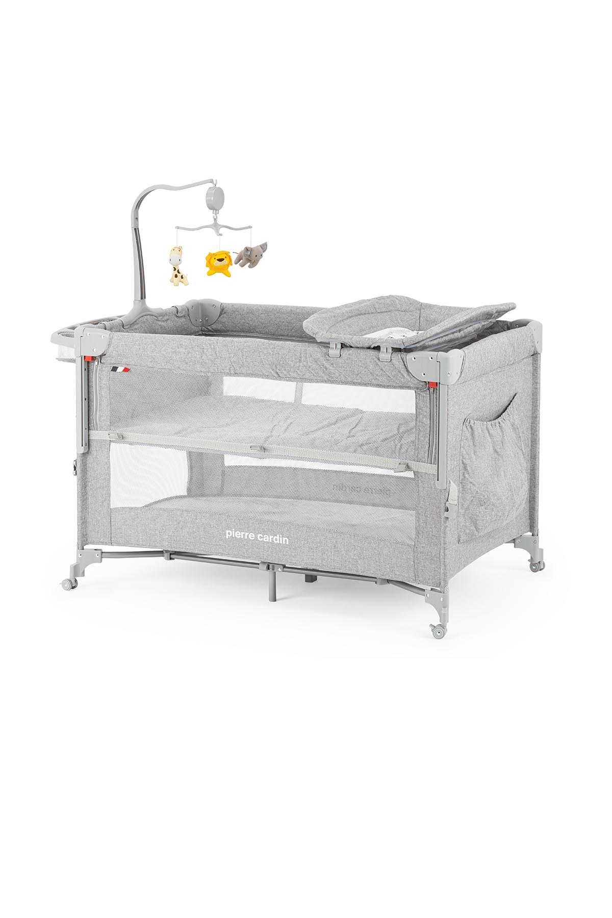 Pierre Cardin Gaia Plus Anne Yanı Park Yatak 110x70 Gri