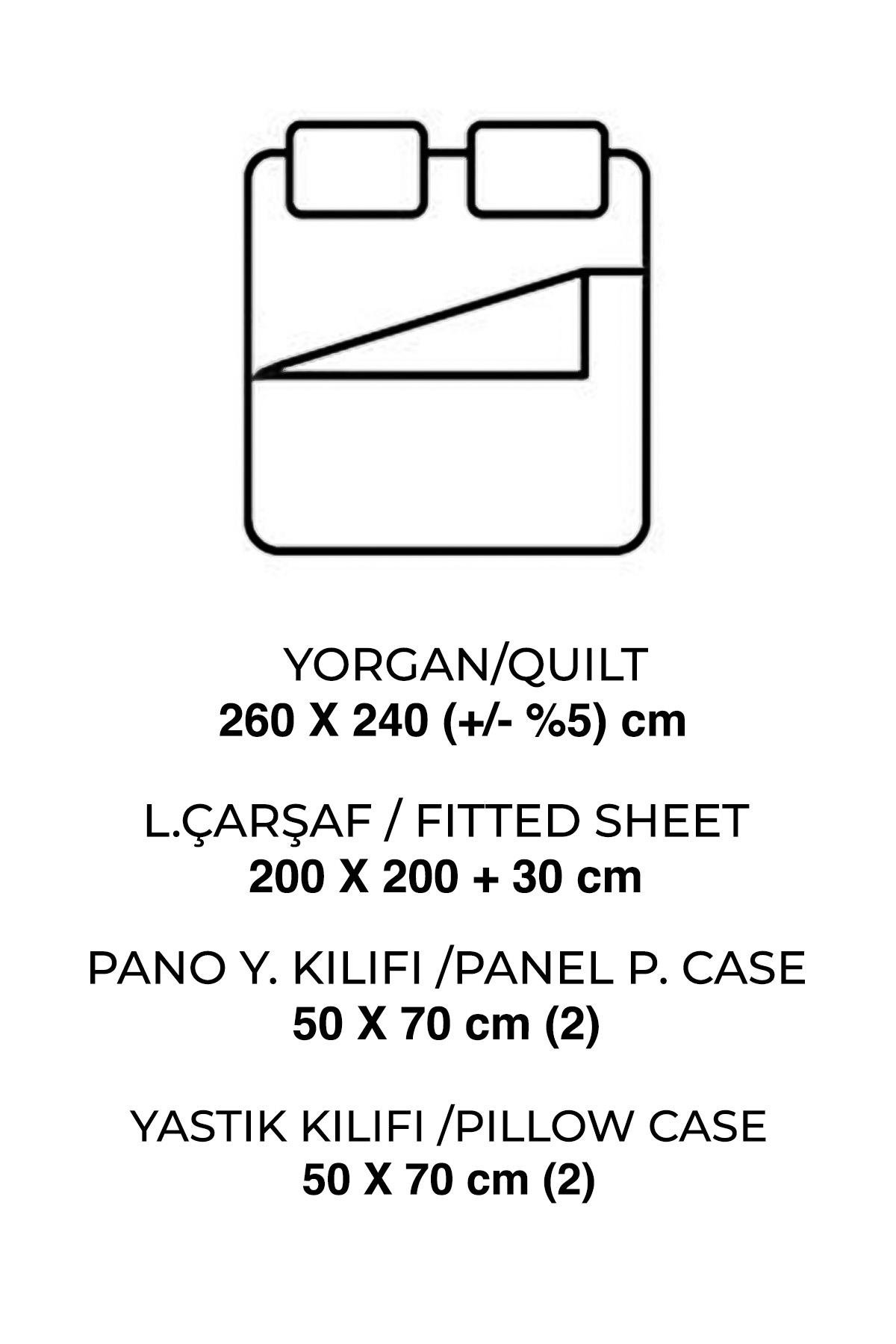 Clasy Ranforce %100 Pamuk Battal Boy Uyku Seti 260x240 cm Palitra