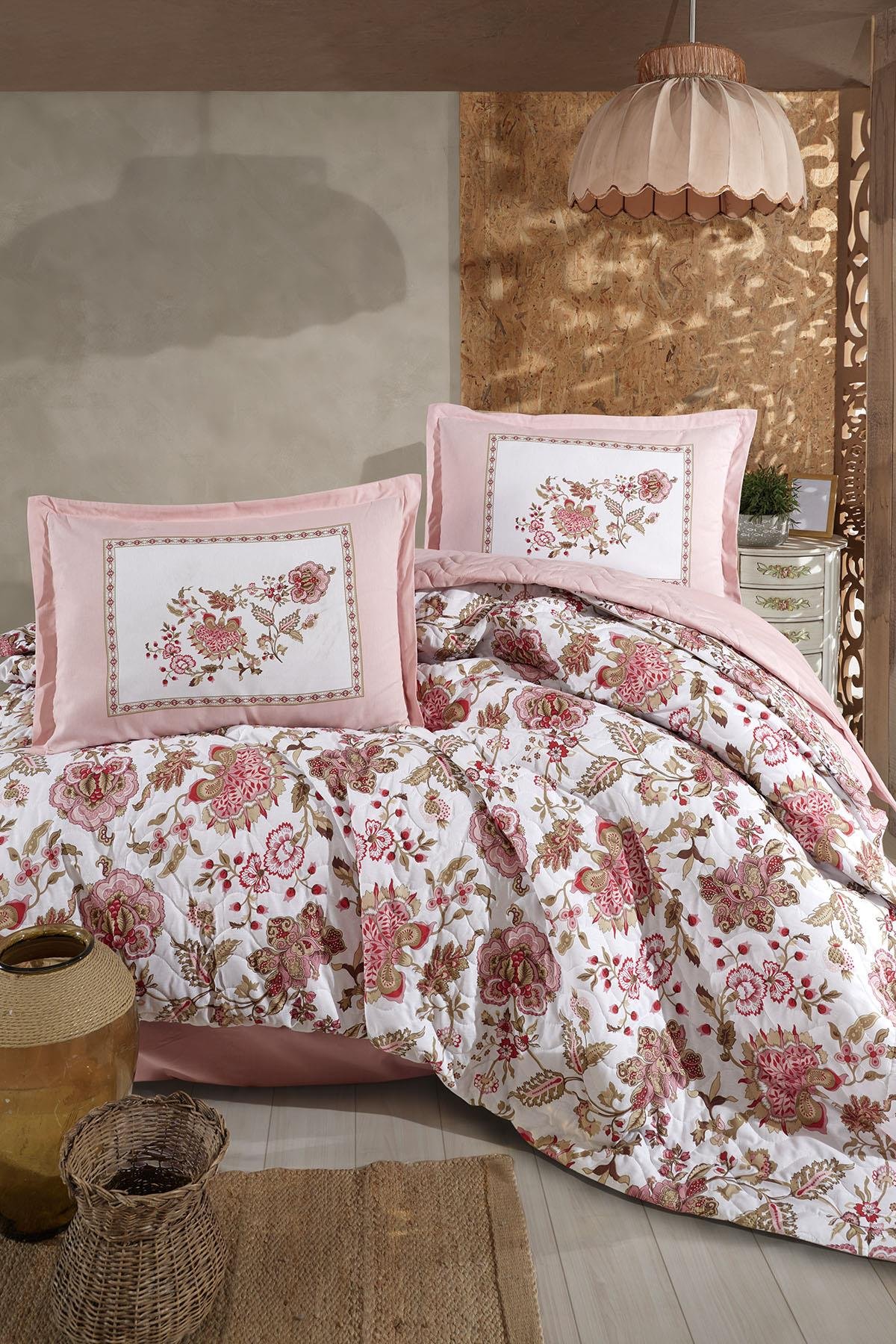 Clasy Ranforce %100 Pamuk Çift Kişilik Dört Mevsim Set Omeya