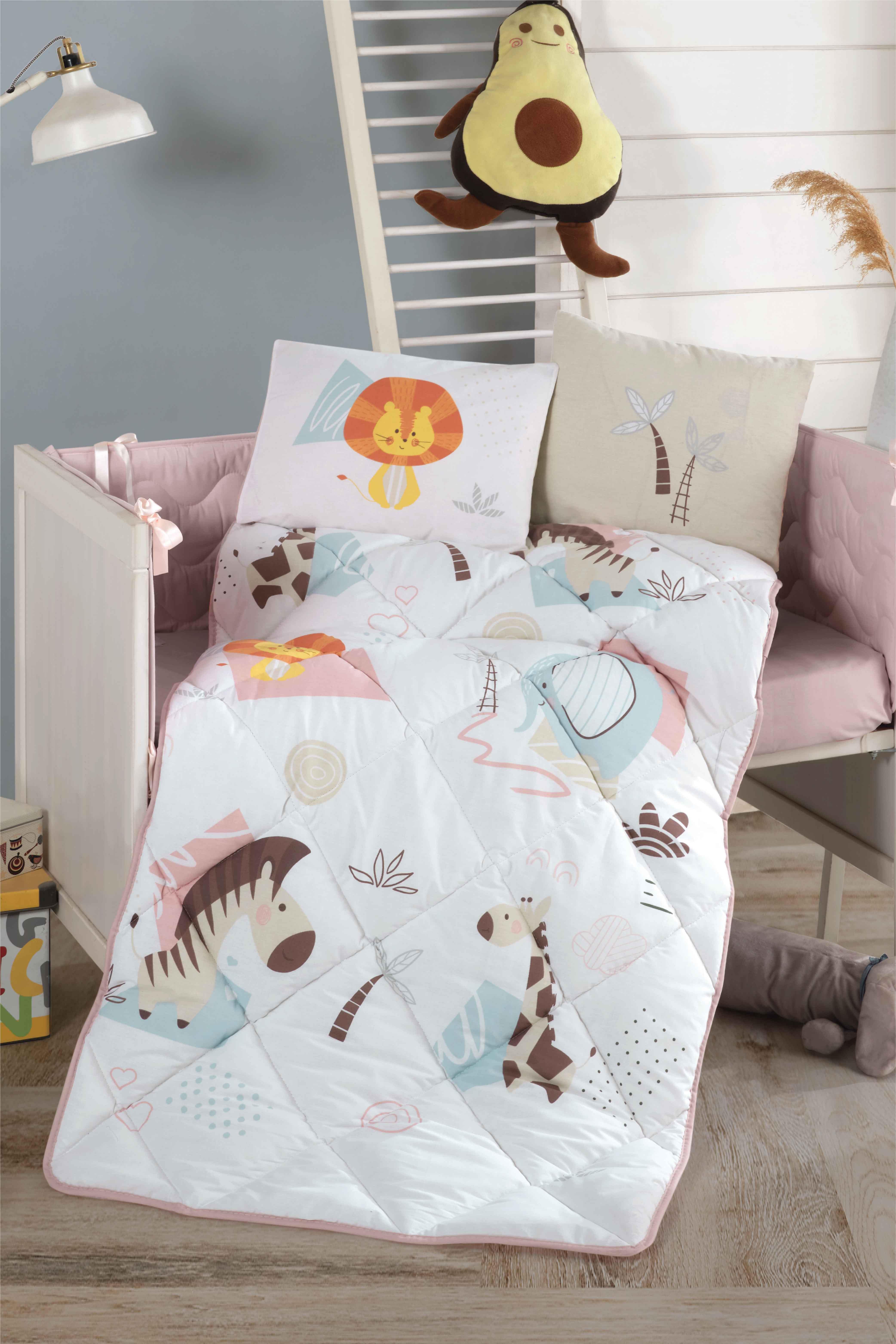 Clasy Ranforce %100Pamuk Bebek Uyku Seti Sweet Zoo V1 Bej