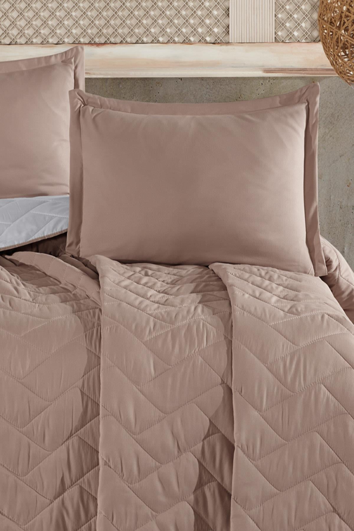 Nordqueen Microfiber Tek Kişilik Yatak Örtüsü Seti Aragon V1 Bej
