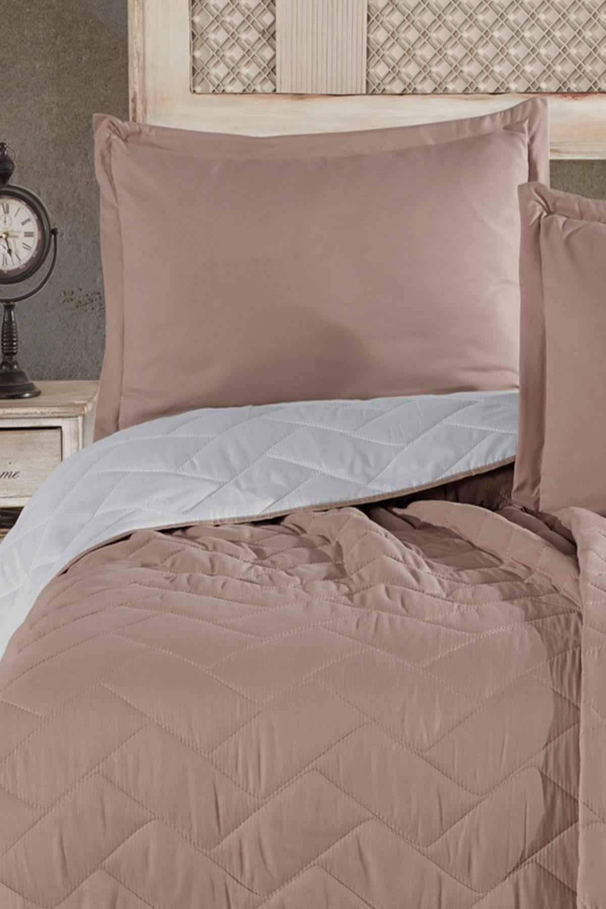 Nordqueen Microfiber Tek Kişilik Yatak Örtüsü Seti Aragon V1 Bej