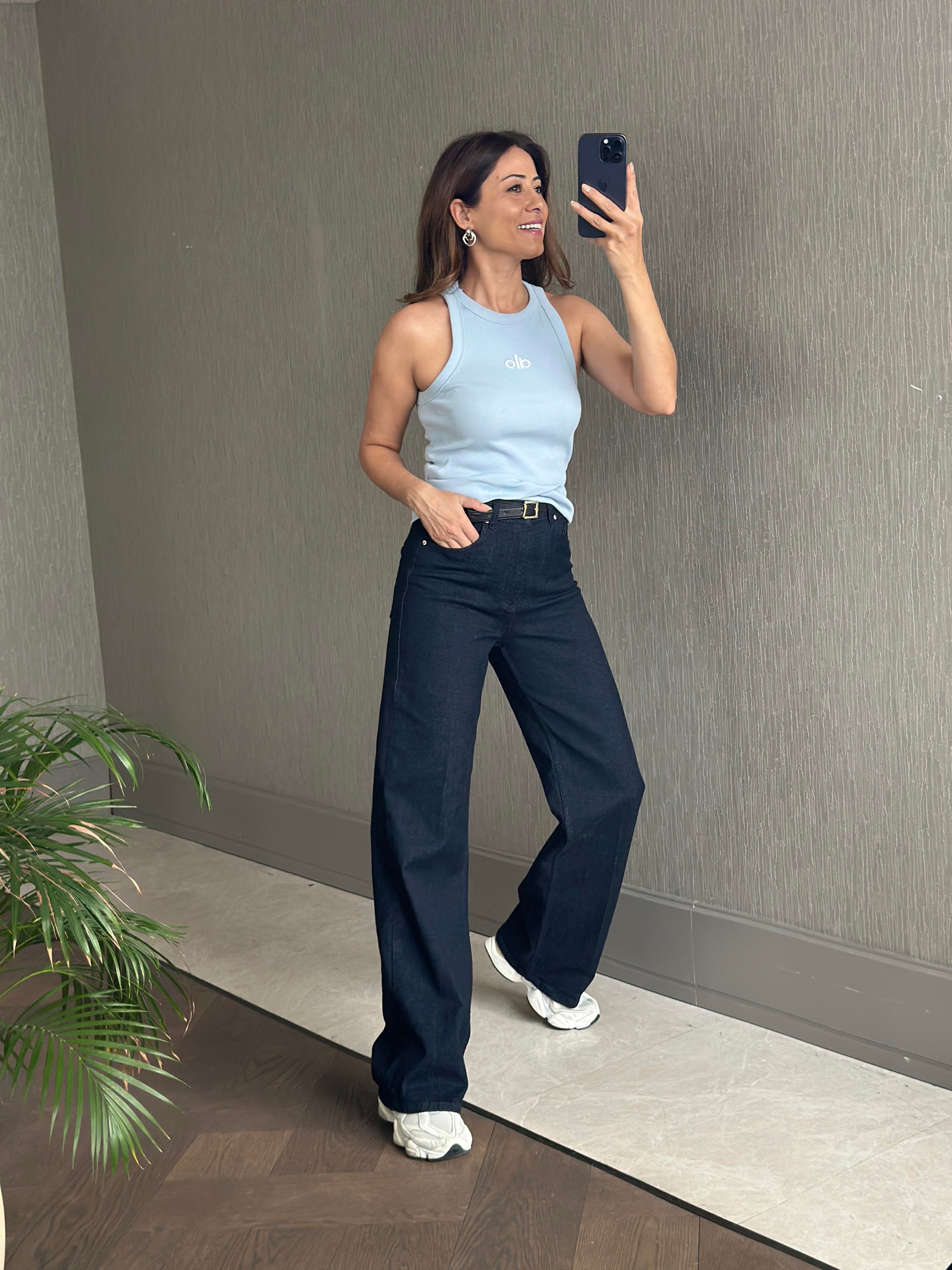 Bebe Mavi Kabartma Logolu Halter Yaka Kaşkorse Kadın Body