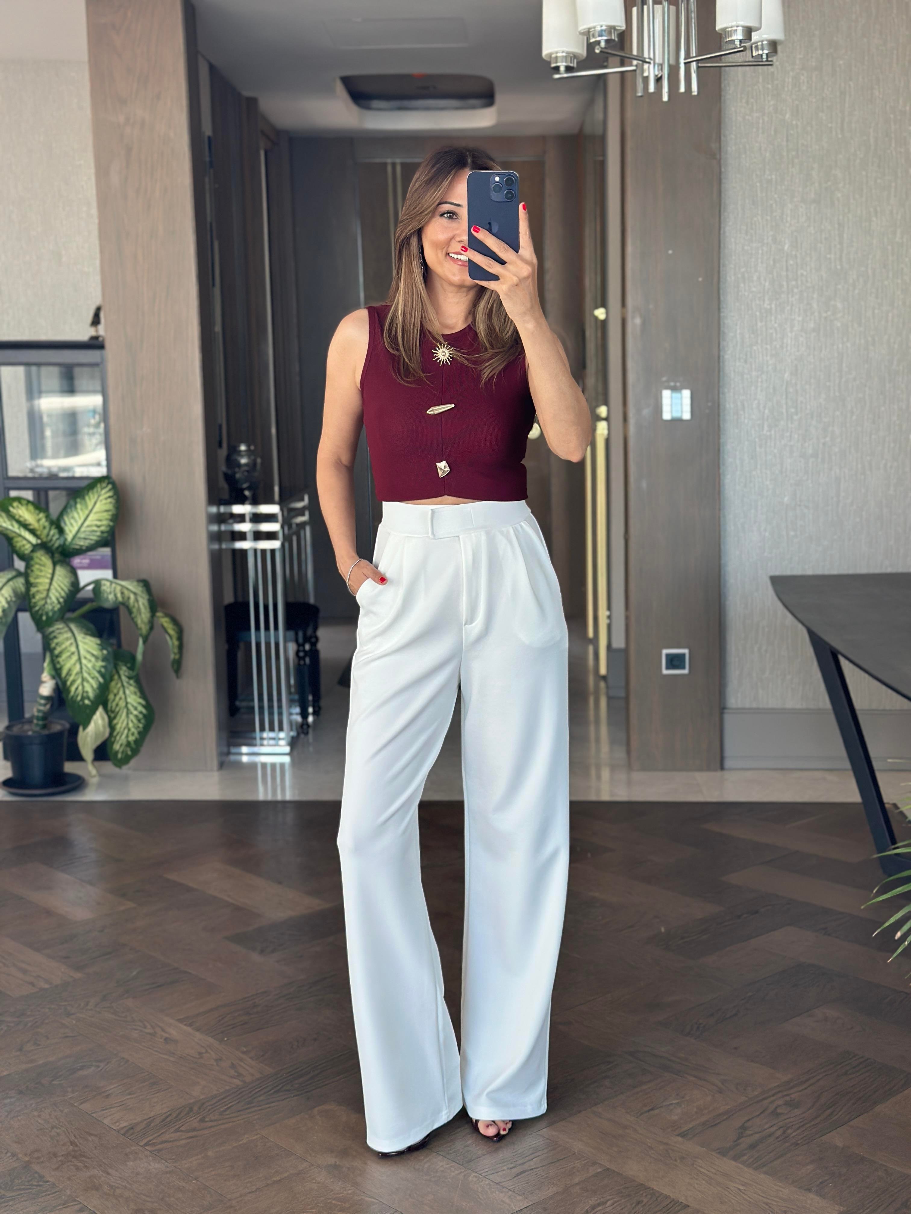 Bordo Bisiklet Yaka Sıfır Kol Güneş Serisi Kadın Büstiyer