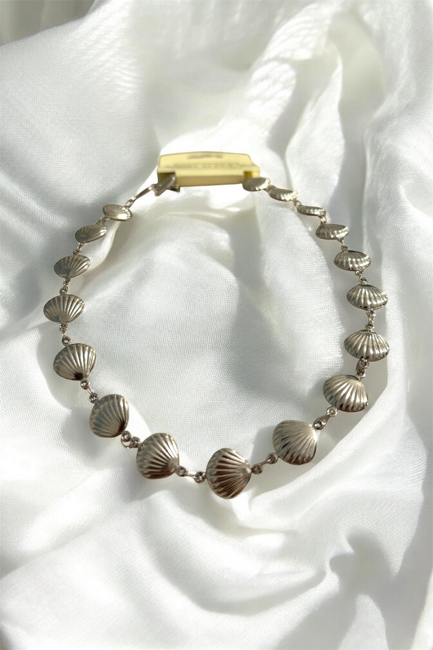 Gümüş İthal Çelik İstiridye Kadın Kolye