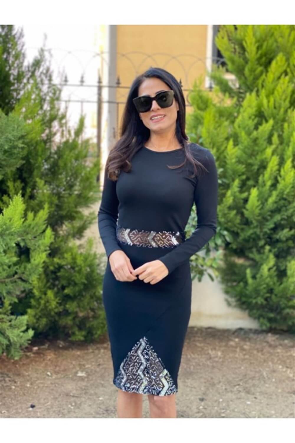 Gümüş Transparan Elbise