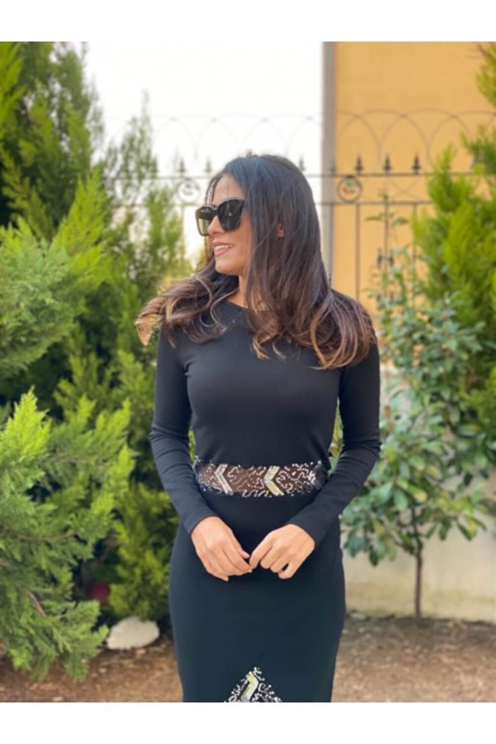 Gümüş Transparan Elbise