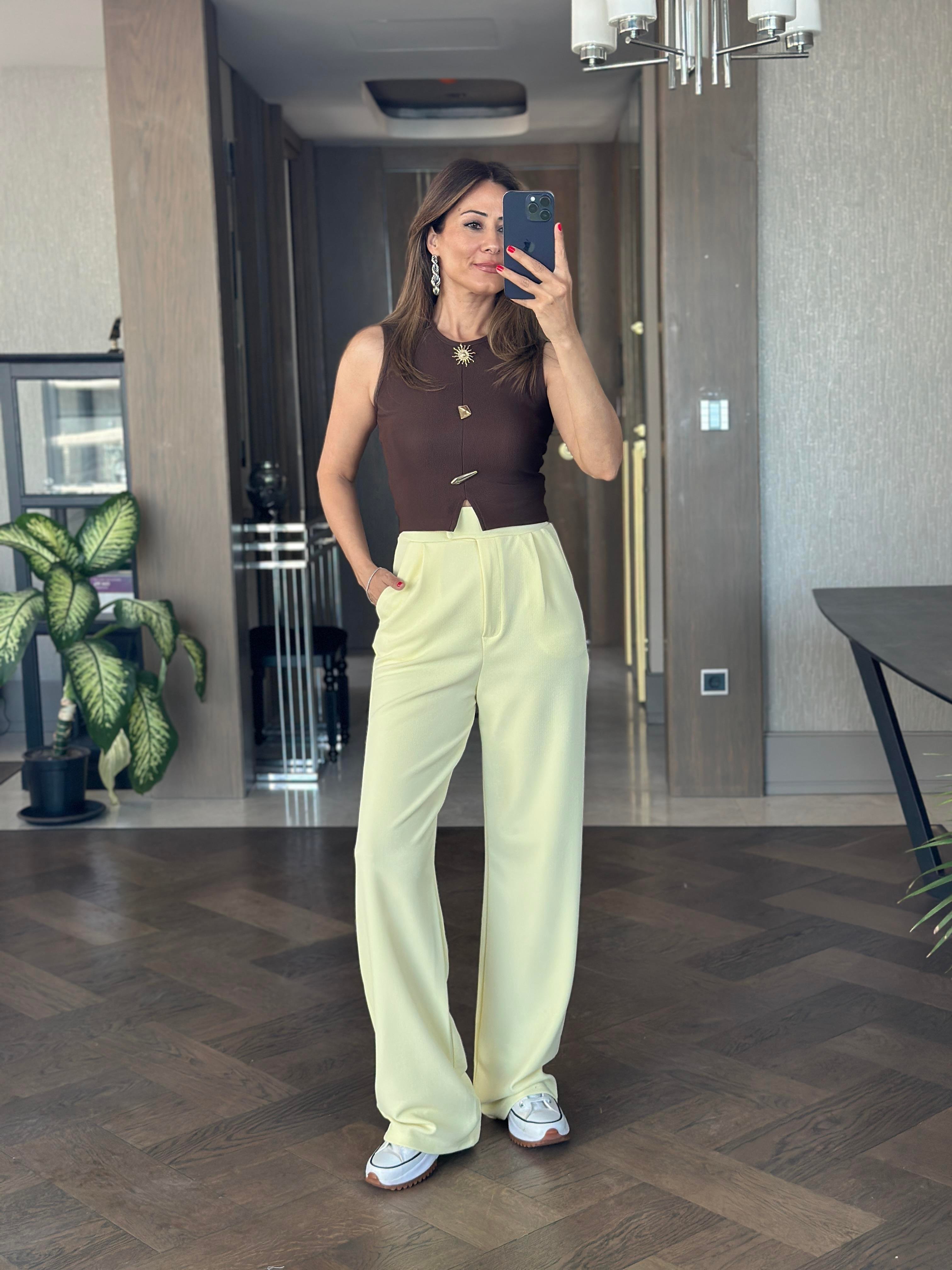 Kahverengi Bisiklet Yaka Sıfır Kol Güneş Serisi Kadın Büstiyer