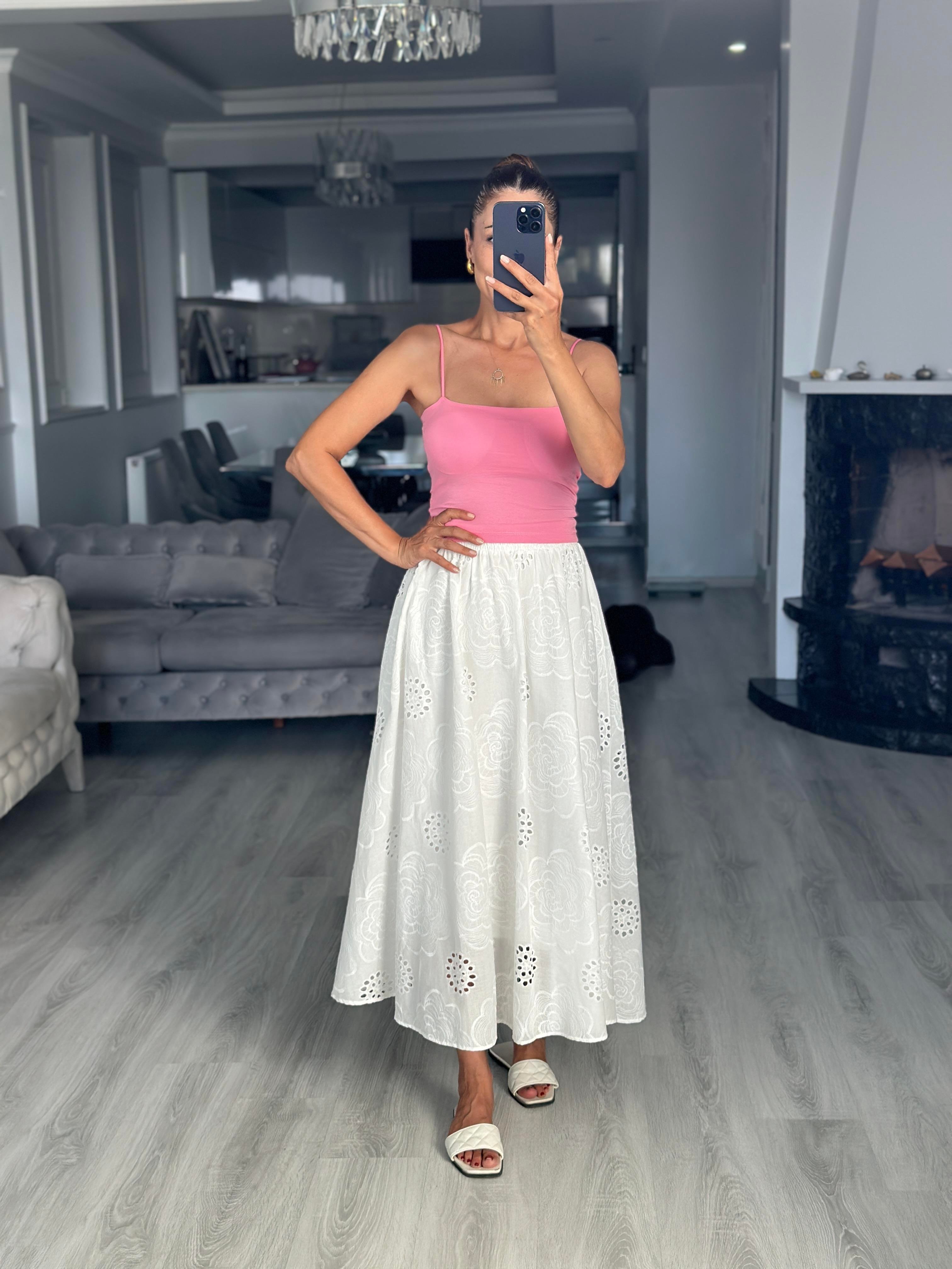 Pembe Kuplu Lastik Askılı Kadın Body