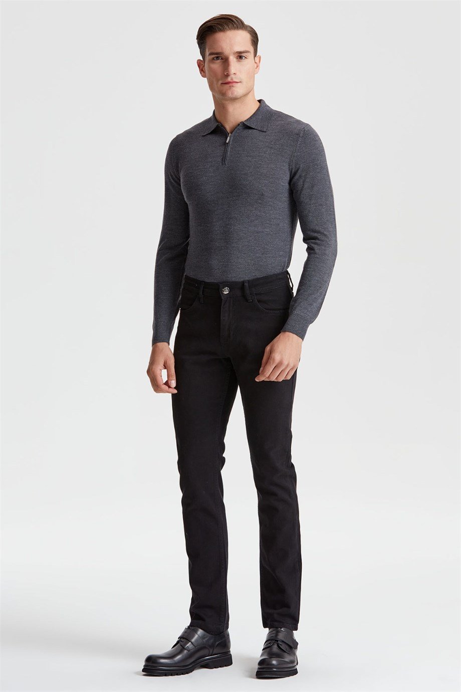 5 Cep Siyah Chino Erkek Pantolon