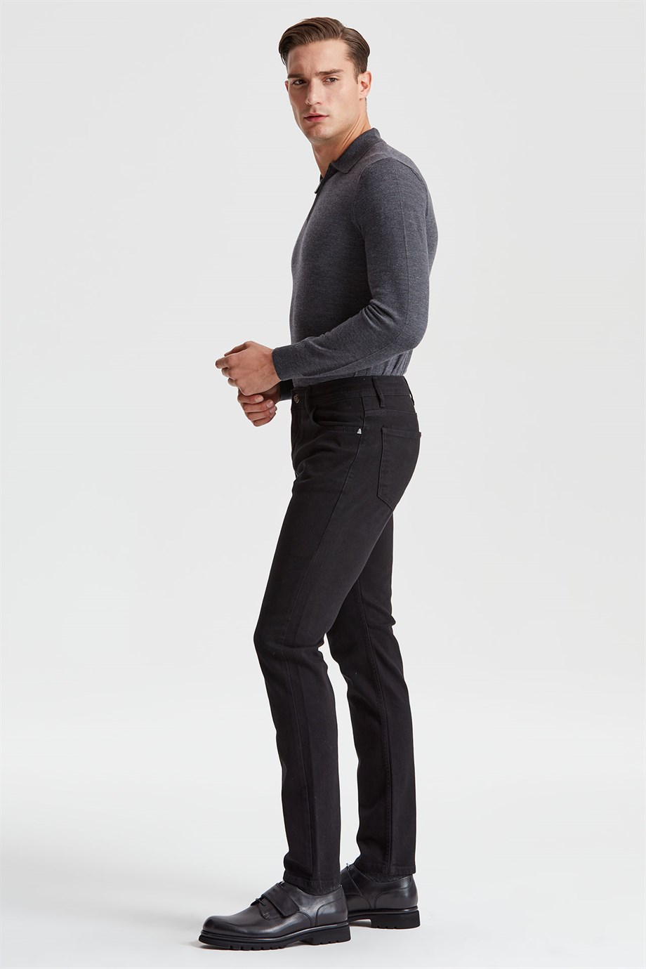 5 Cep Siyah Chino Erkek Pantolon