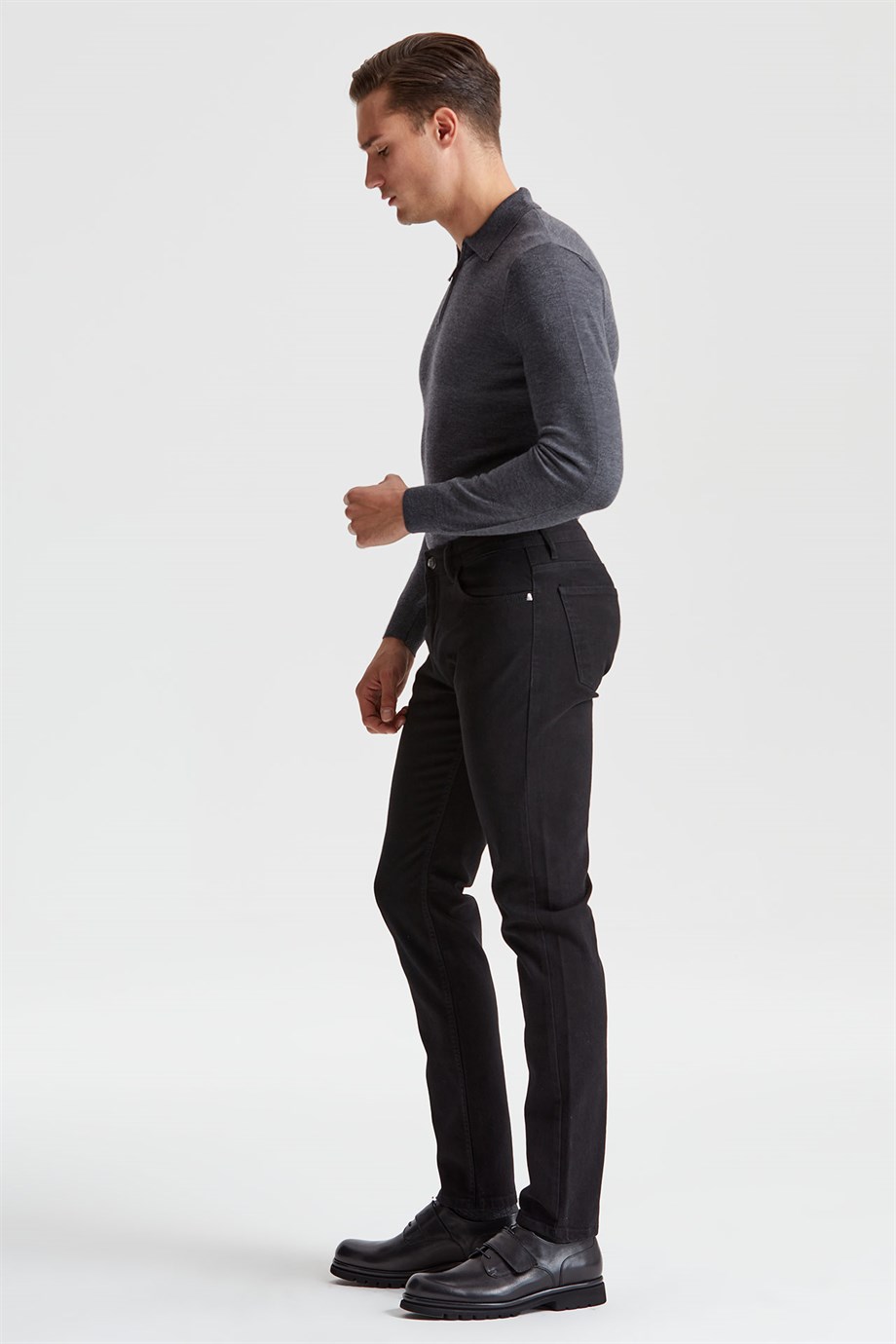 5 Cep Siyah Chino Erkek Pantolon