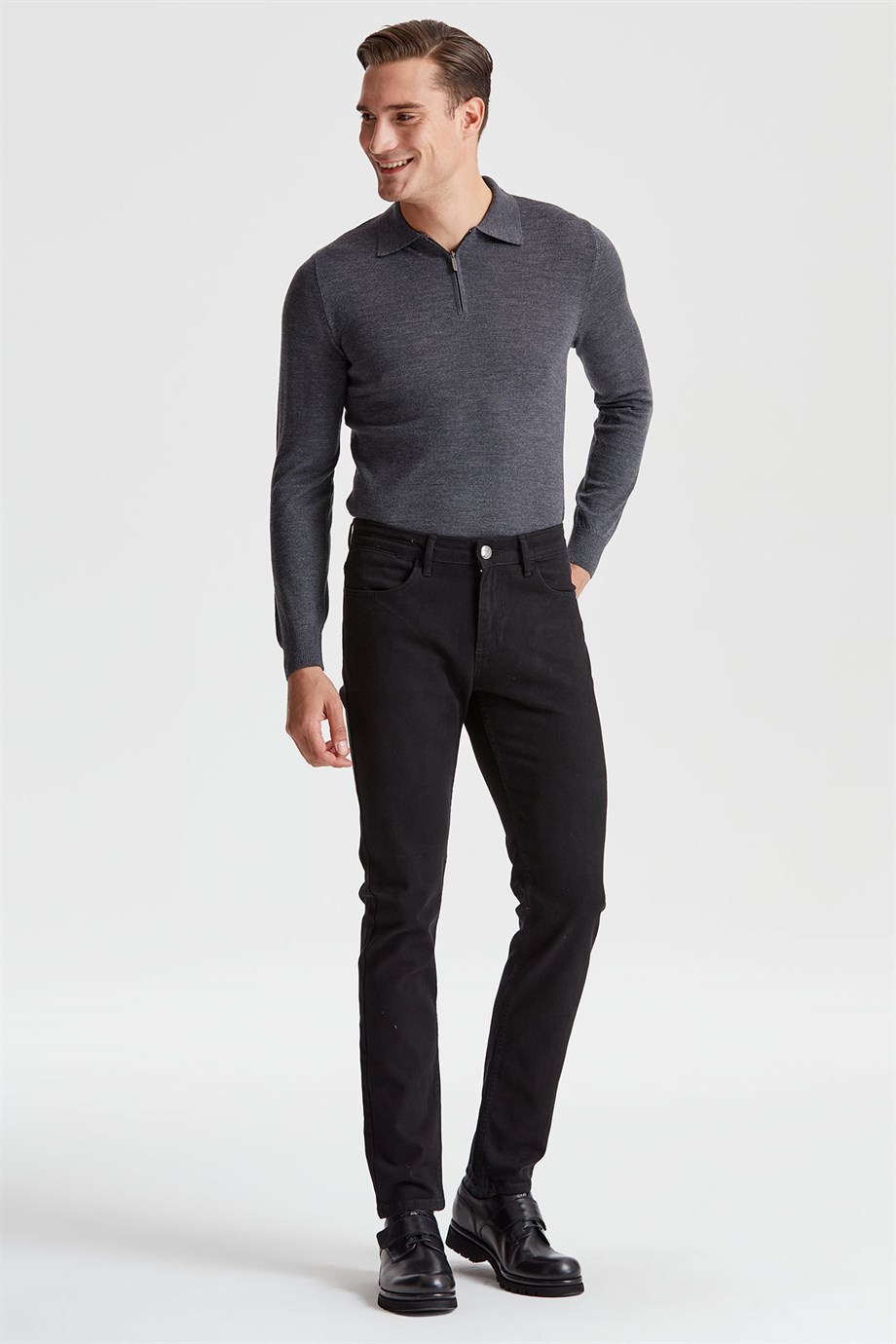 5 Cep Siyah Chino Erkek Pantolon