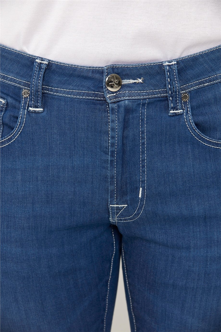 Açık Mavi Michelangelo Slim Denim Pantolon