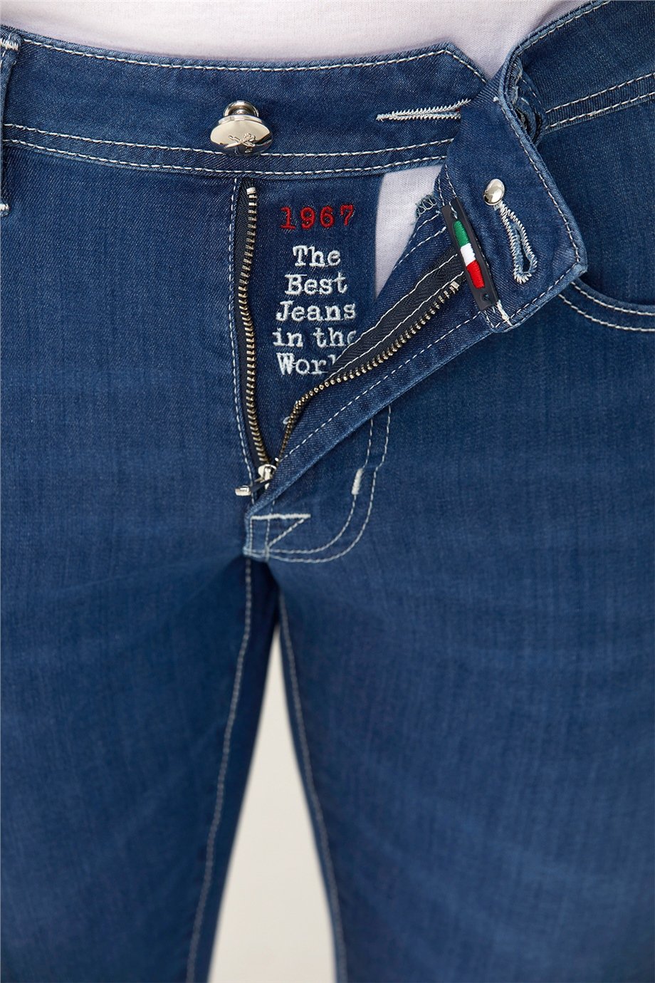 Açık Mavi Michelangelo Slim Denim Pantolon