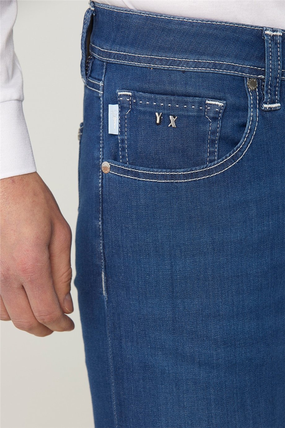 Açık Mavi Michelangelo Slim Denim Pantolon