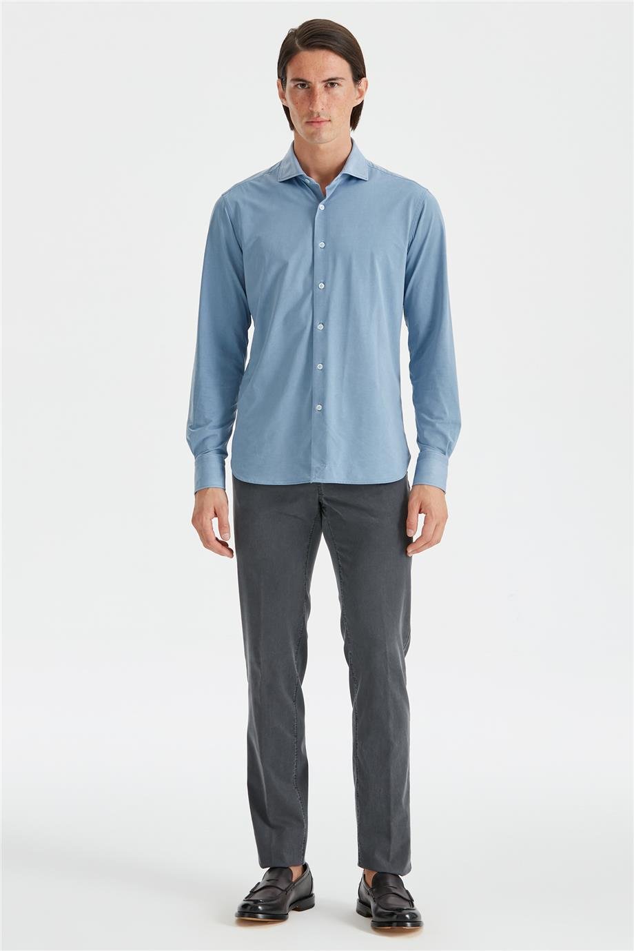 Antrasit Gri Tencel Kumaş Pantolon