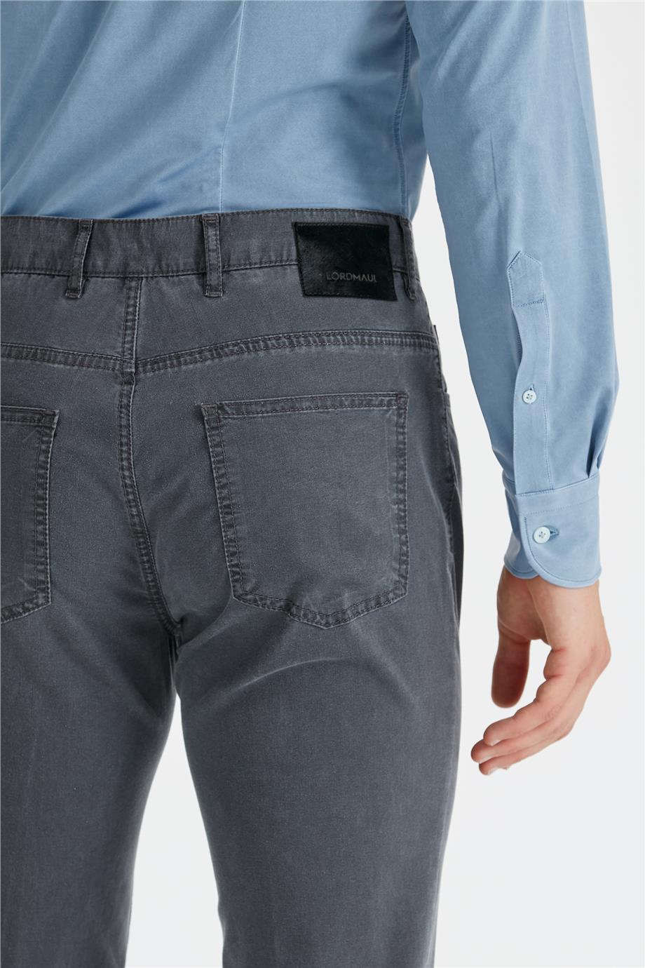 Antrasit Gri Tencel Kumaş Pantolon