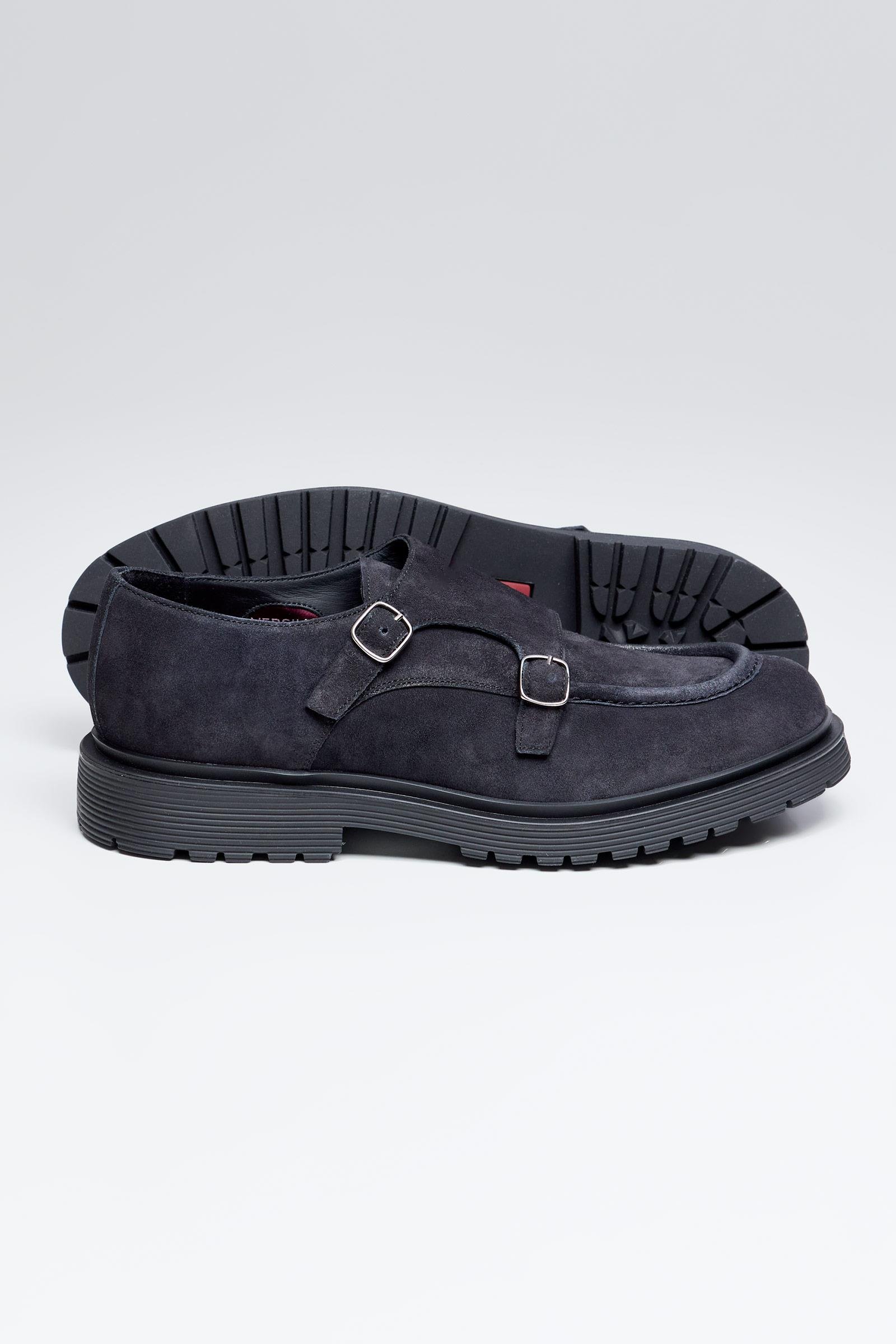 Antrasit Gri Tokalı Süed Ayakkabı