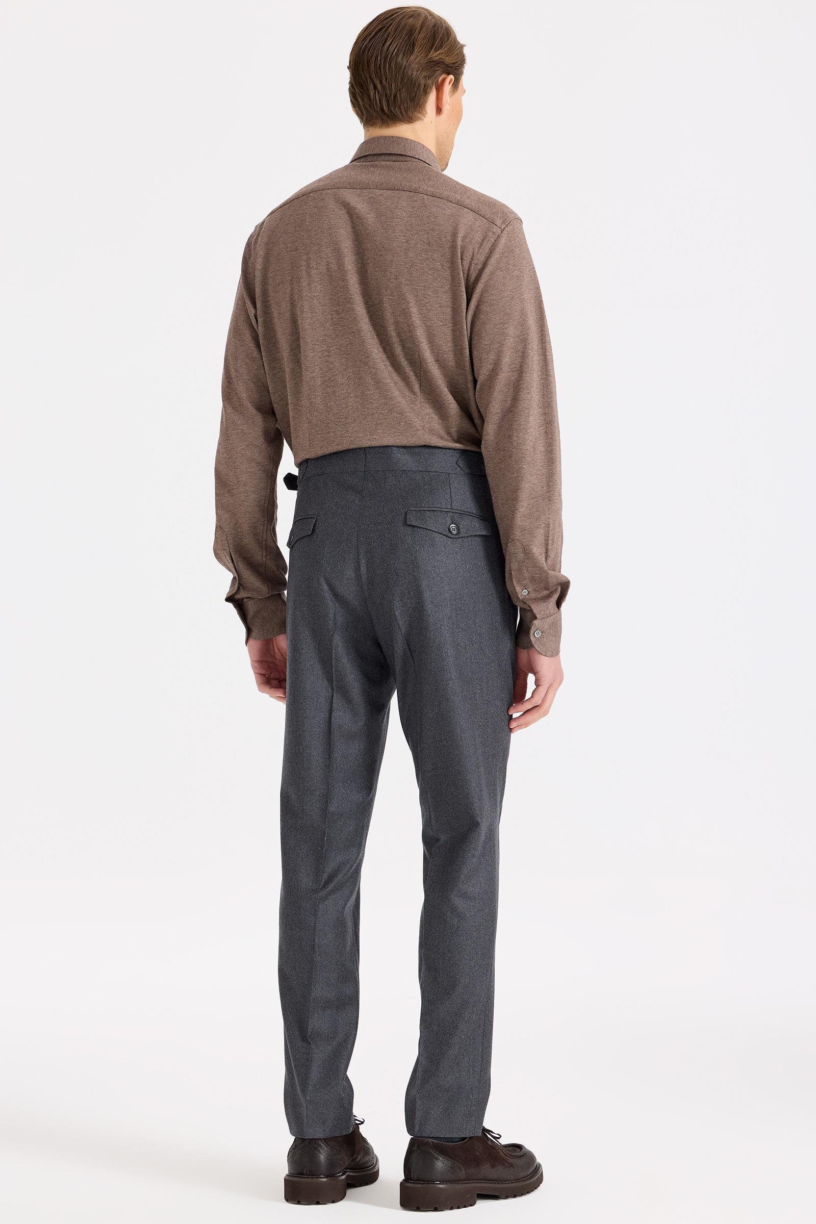 Antrasit Gri Yün Pantolon