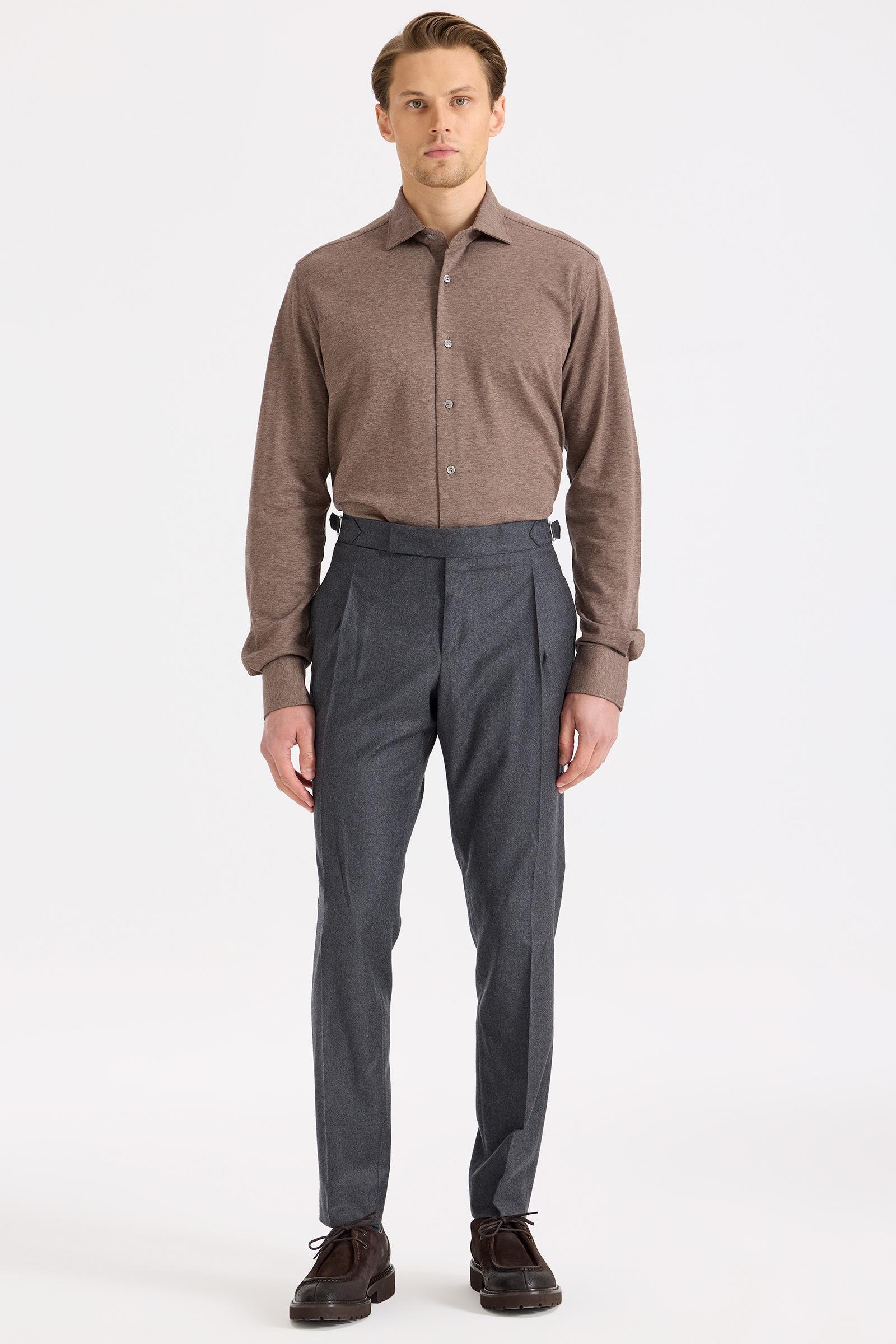 Antrasit Gri Yün Pantolon