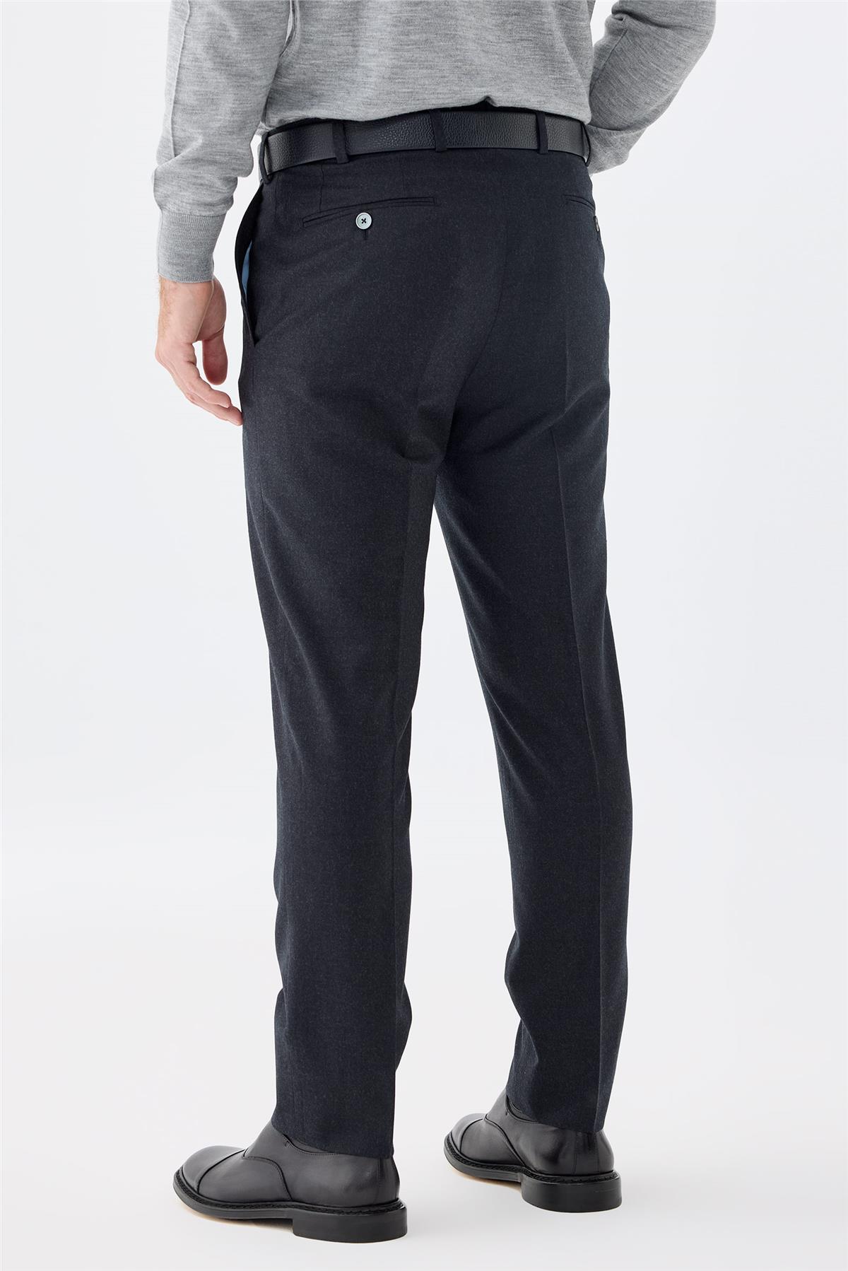 Antrasit Gri Yün Takım Elbise 