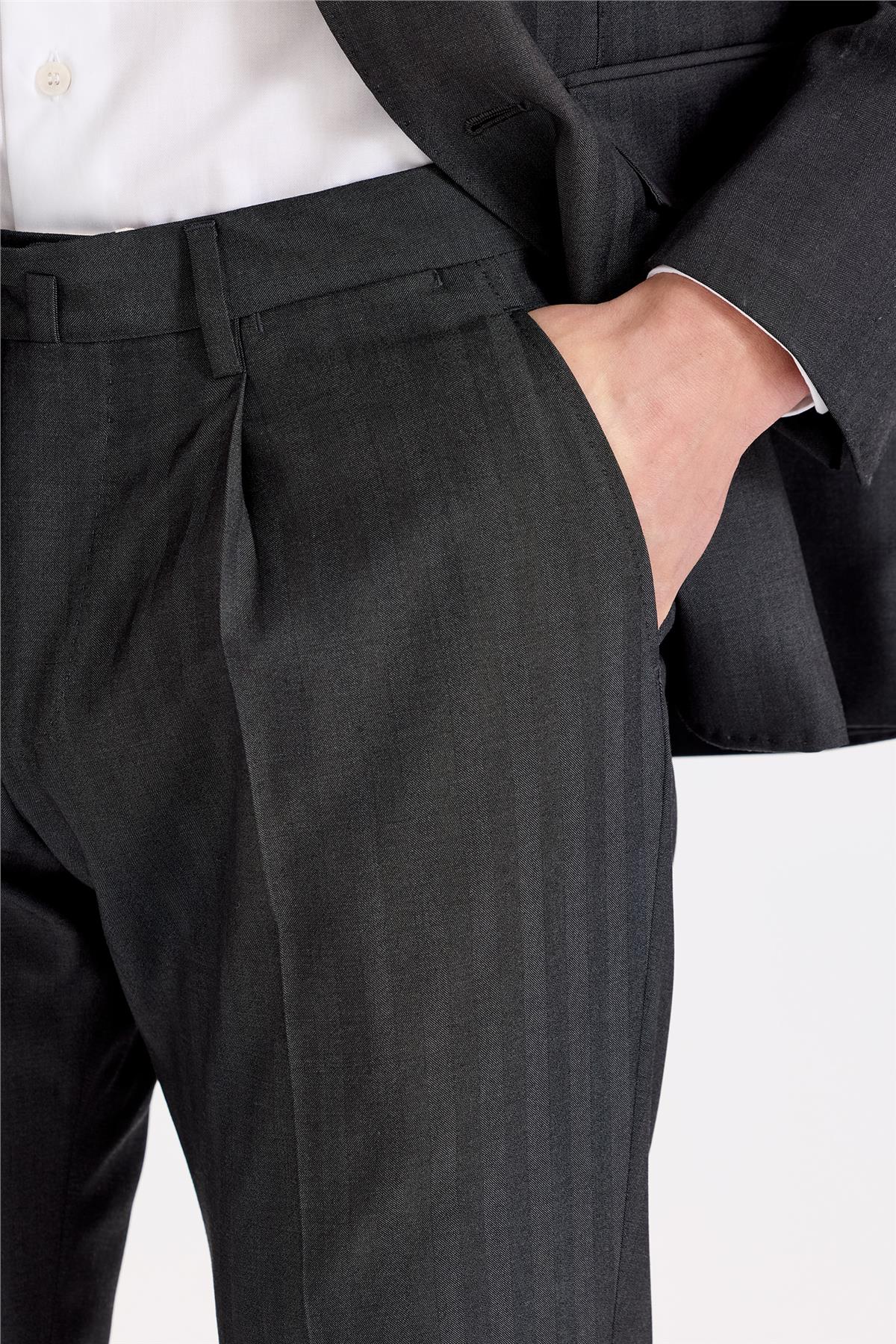 Antrasit Gri Yün Takım Elbise