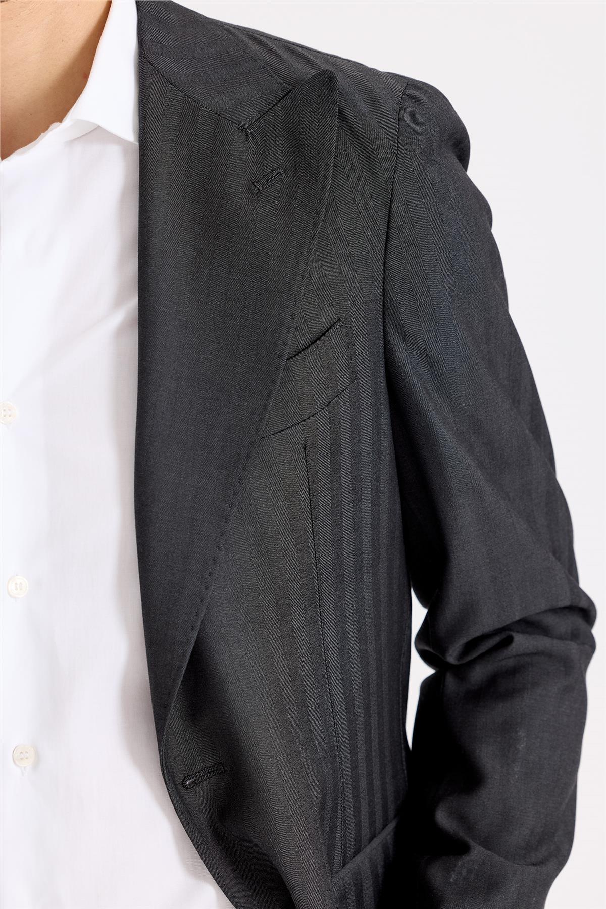 Antrasit Gri Yün Takım Elbise