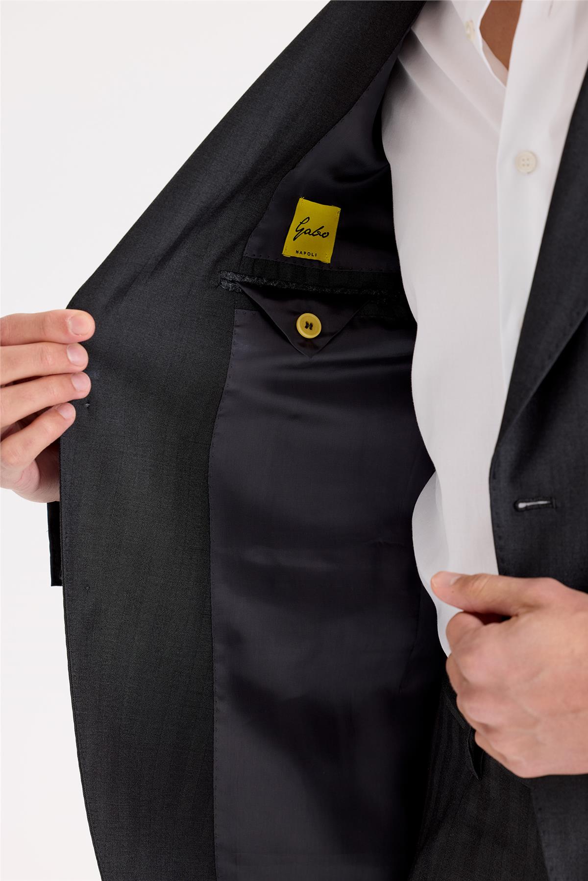 Antrasit Gri Yün Takım Elbise