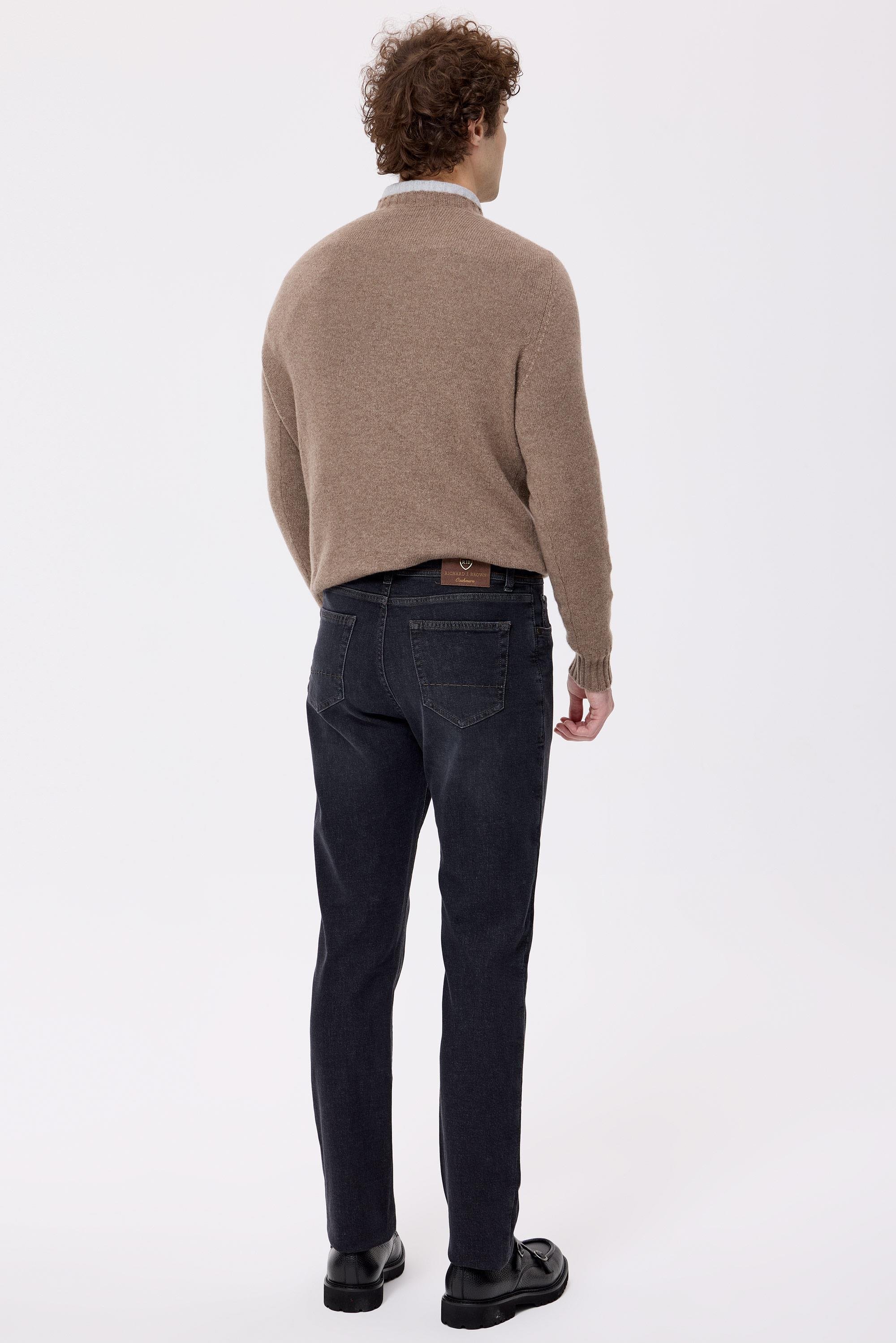 Antrasit Kaşmirli Denim Pantolon