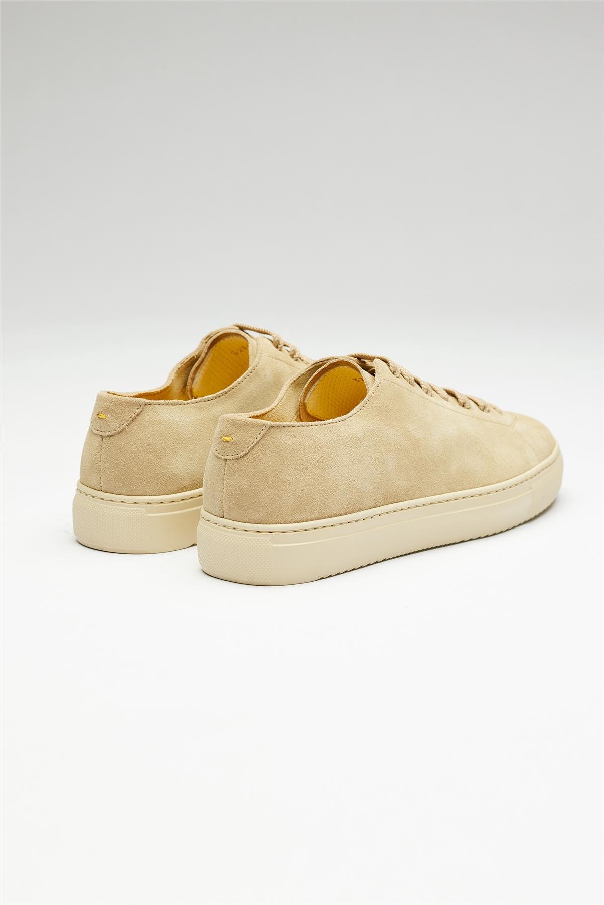 Bej Deri Sneaker
