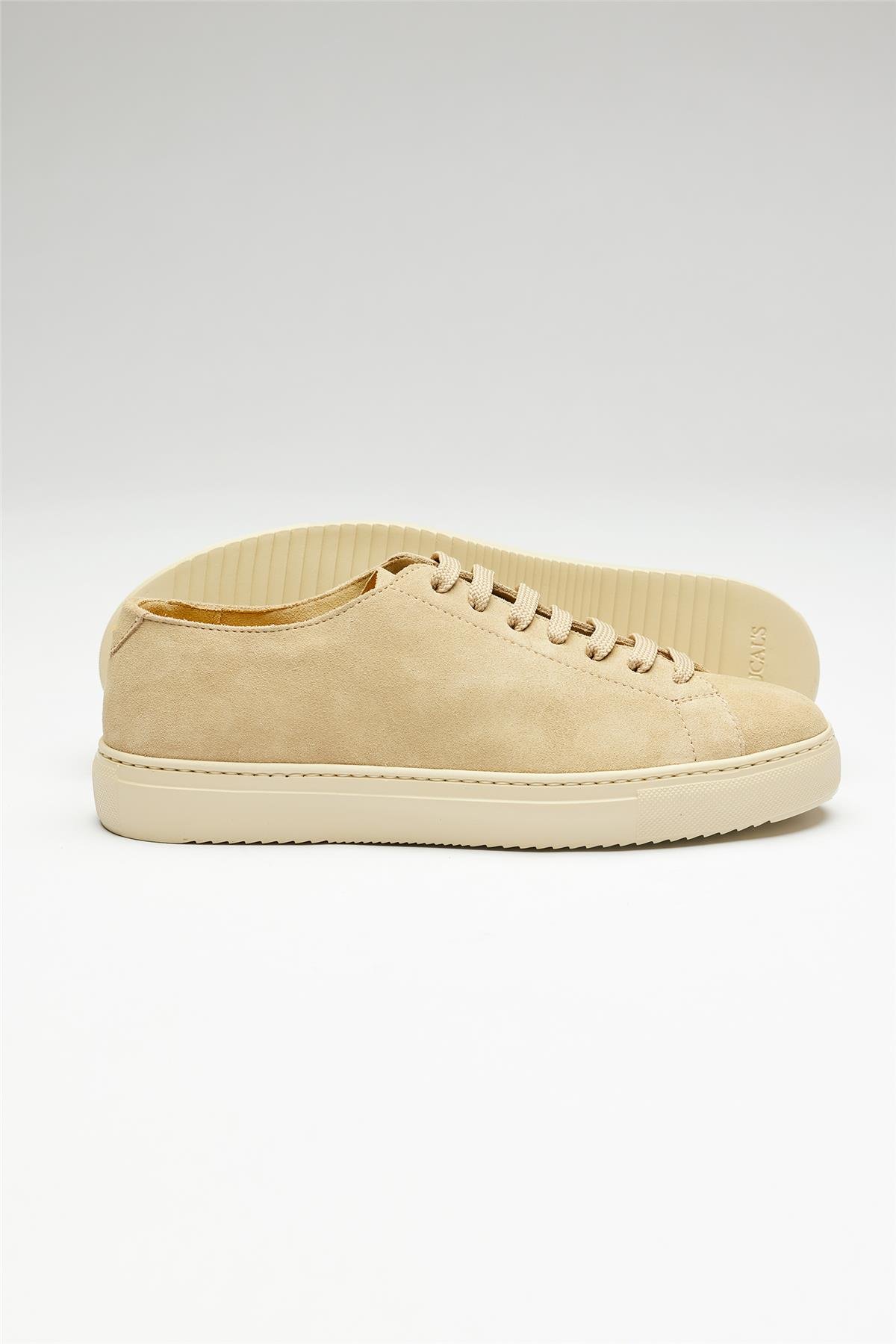 Bej Deri Sneaker