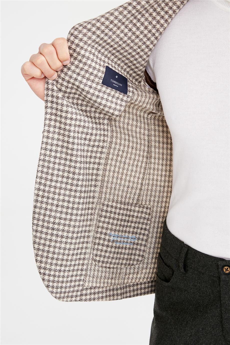 Bej Kahve Yün Kaşmir Ceket