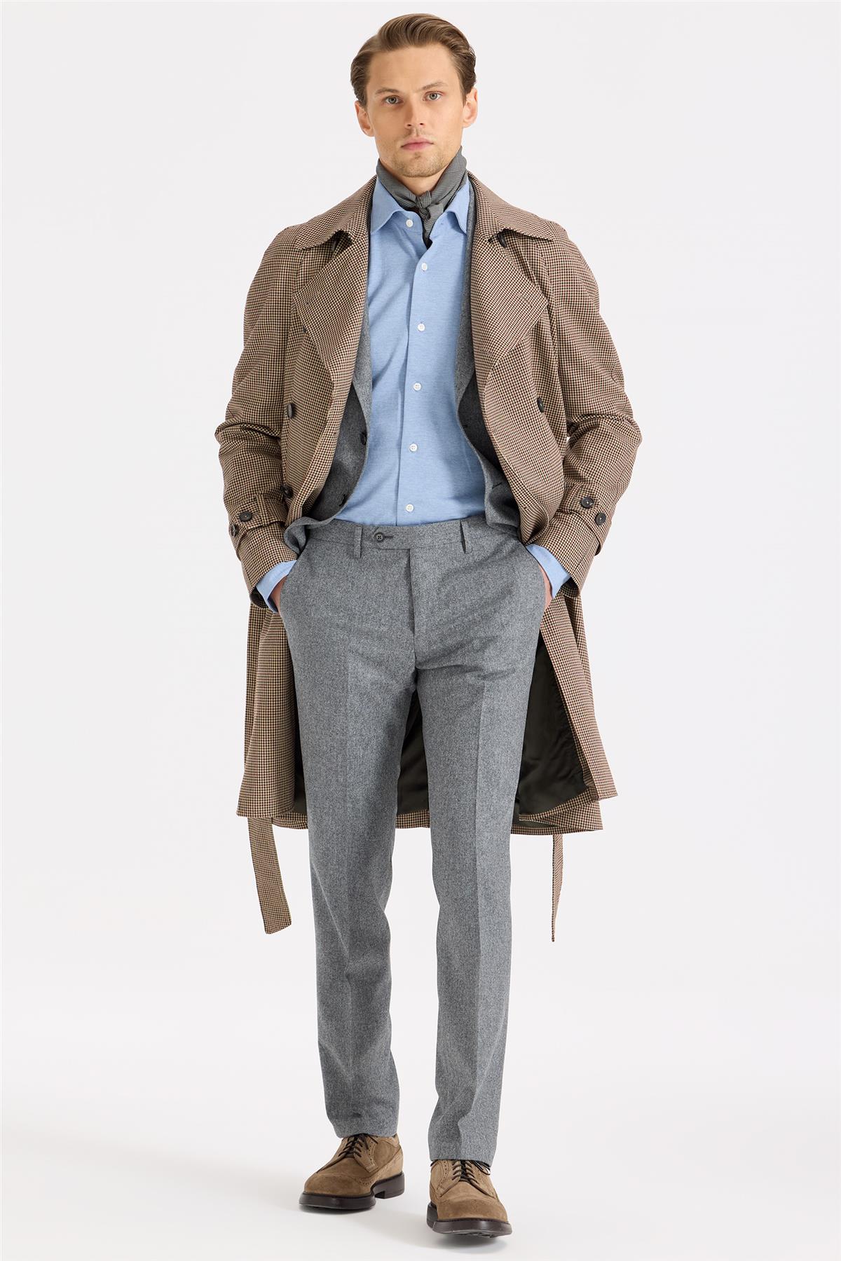 Bej Kruvaze Pardösü