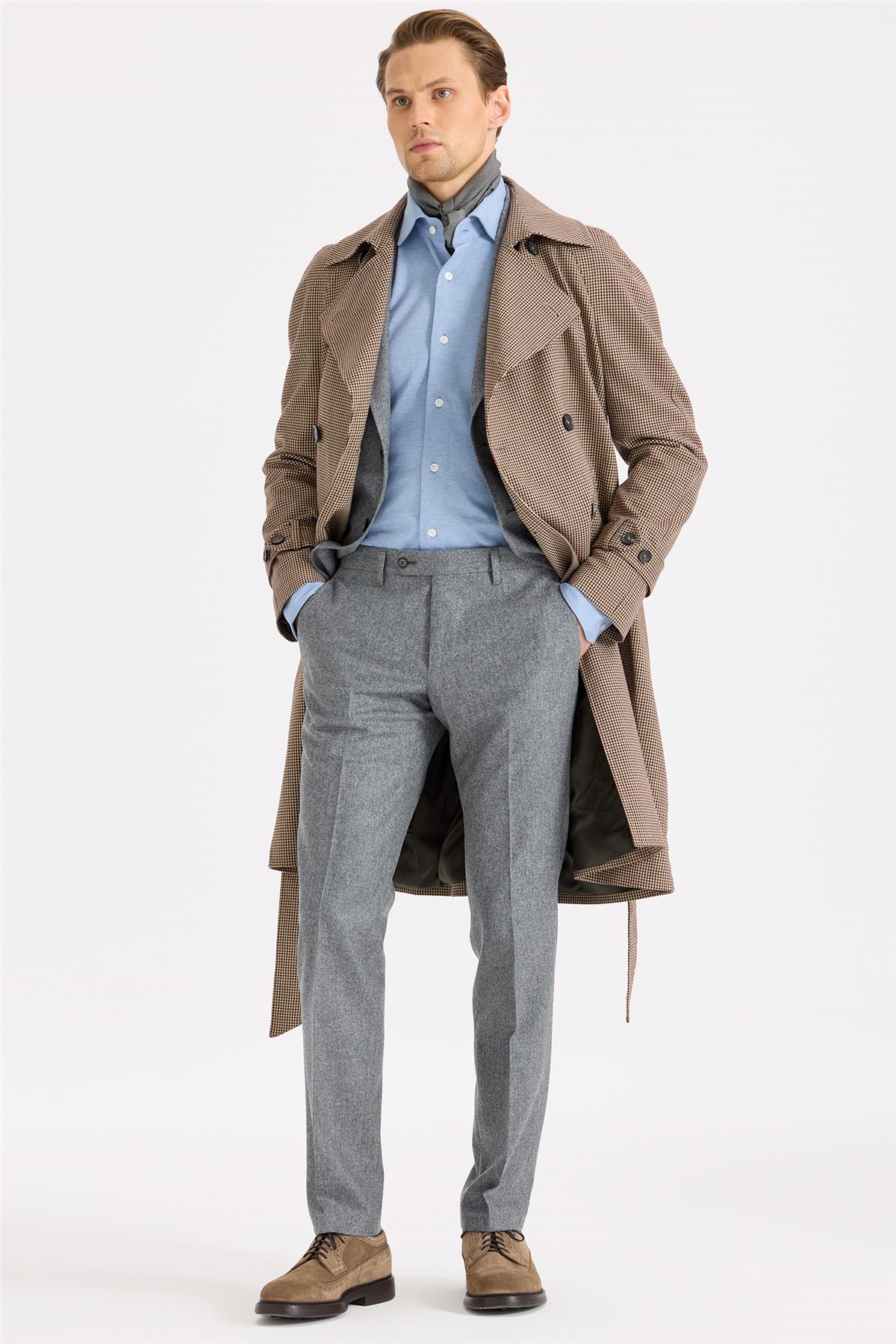 Bej Kruvaze Pardösü